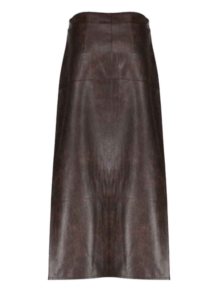 Geisha Rok leatherlook 56503-10 Donker bruin