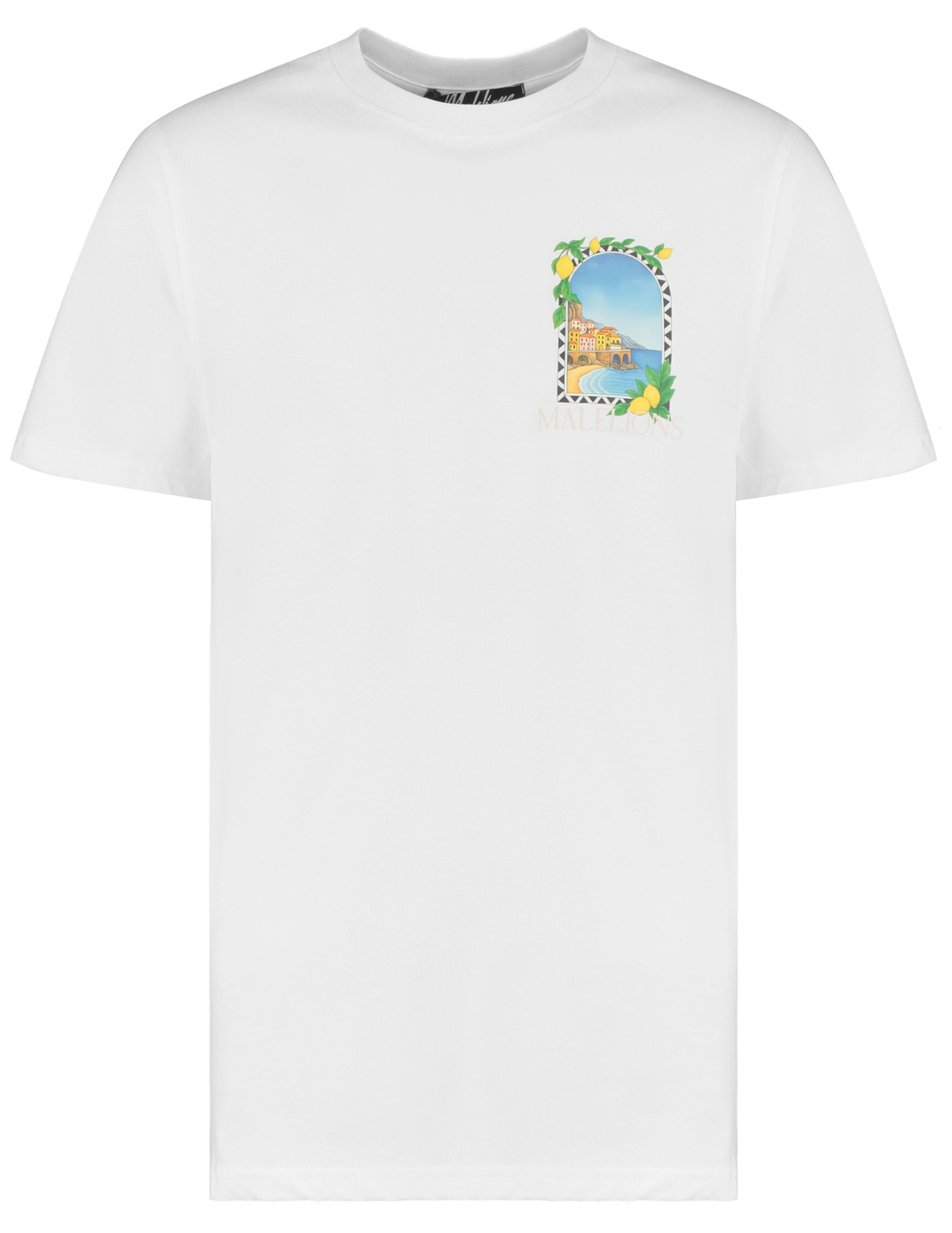 Malelions T-shirt Amalfi Window MMB30026045 Wit