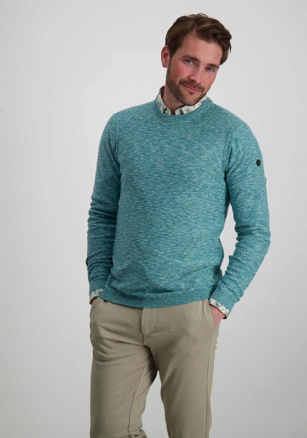 No Excess Trui gemeleerd 23210101 Blauw