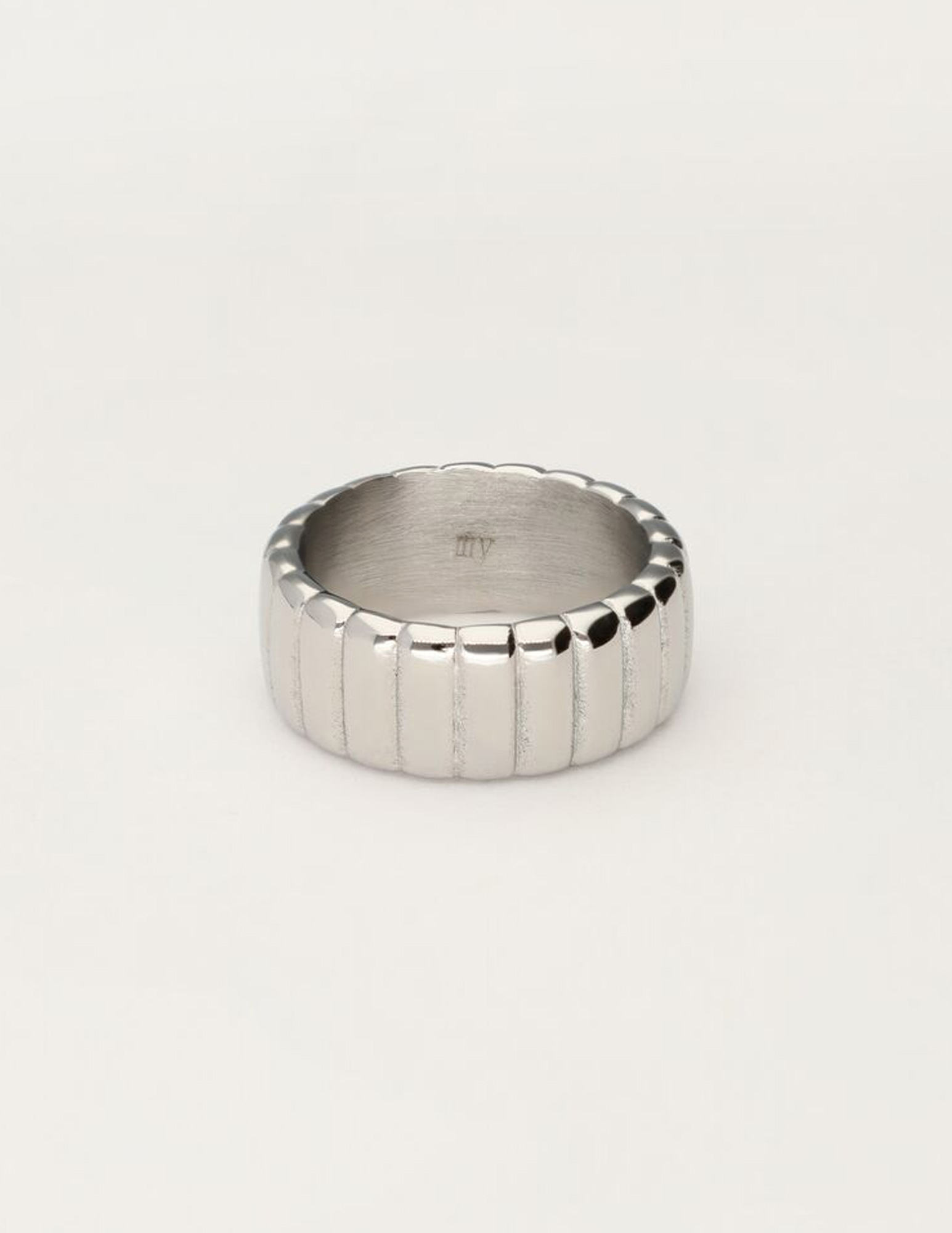 My Jewellery Bold ring met ribbels MJ11535 Zilver