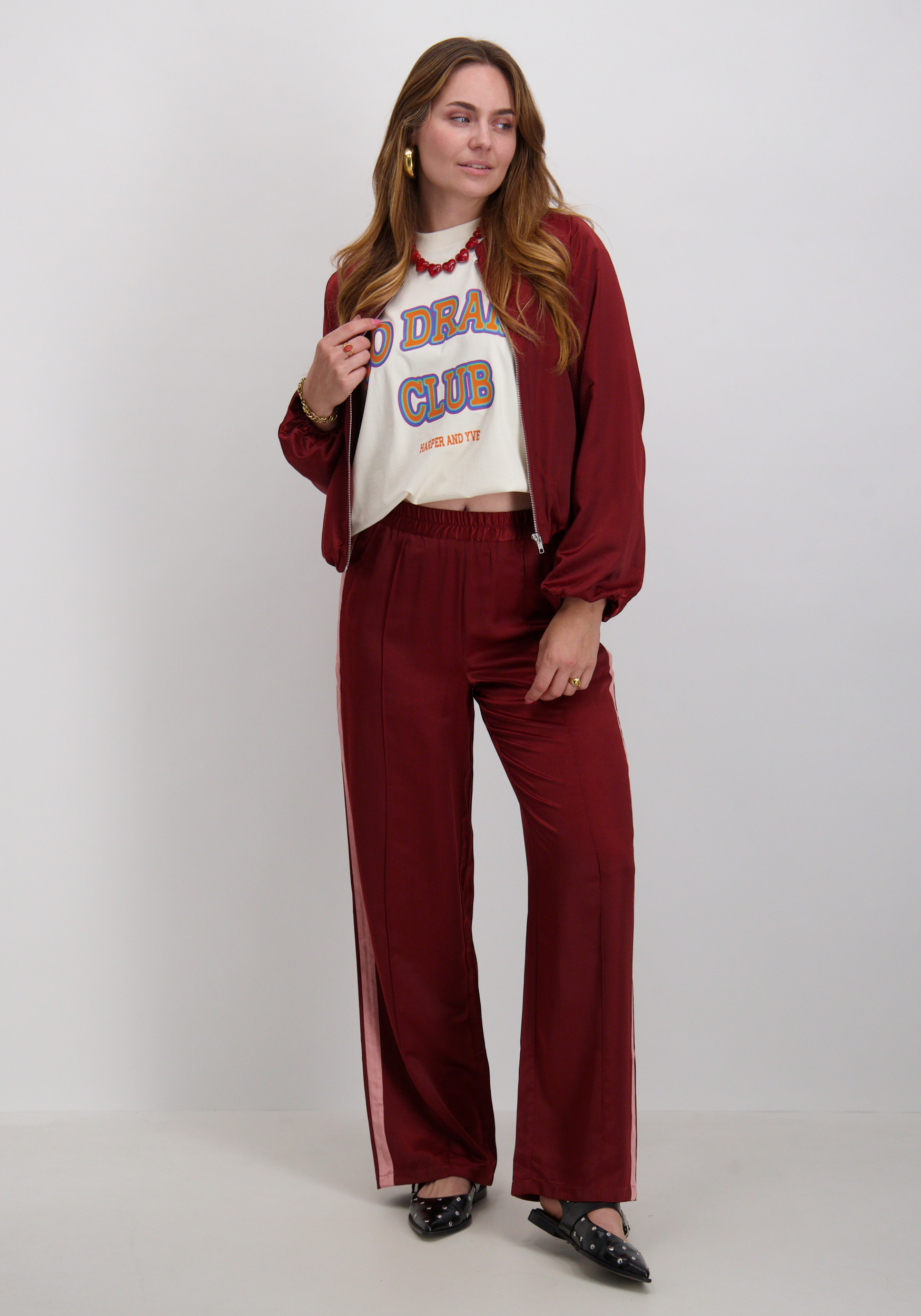 Vero moda Broek Vina 10331999 Bordeaux