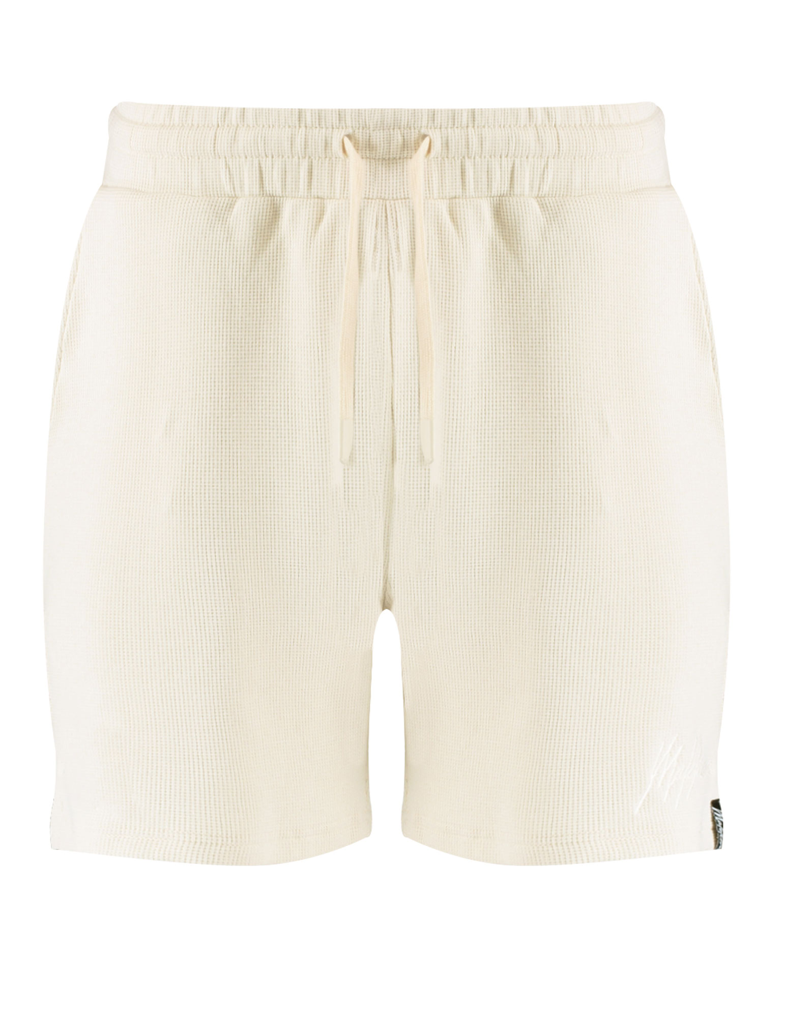 Malelions Short signature waffle MM2-SS25-34 Beige
