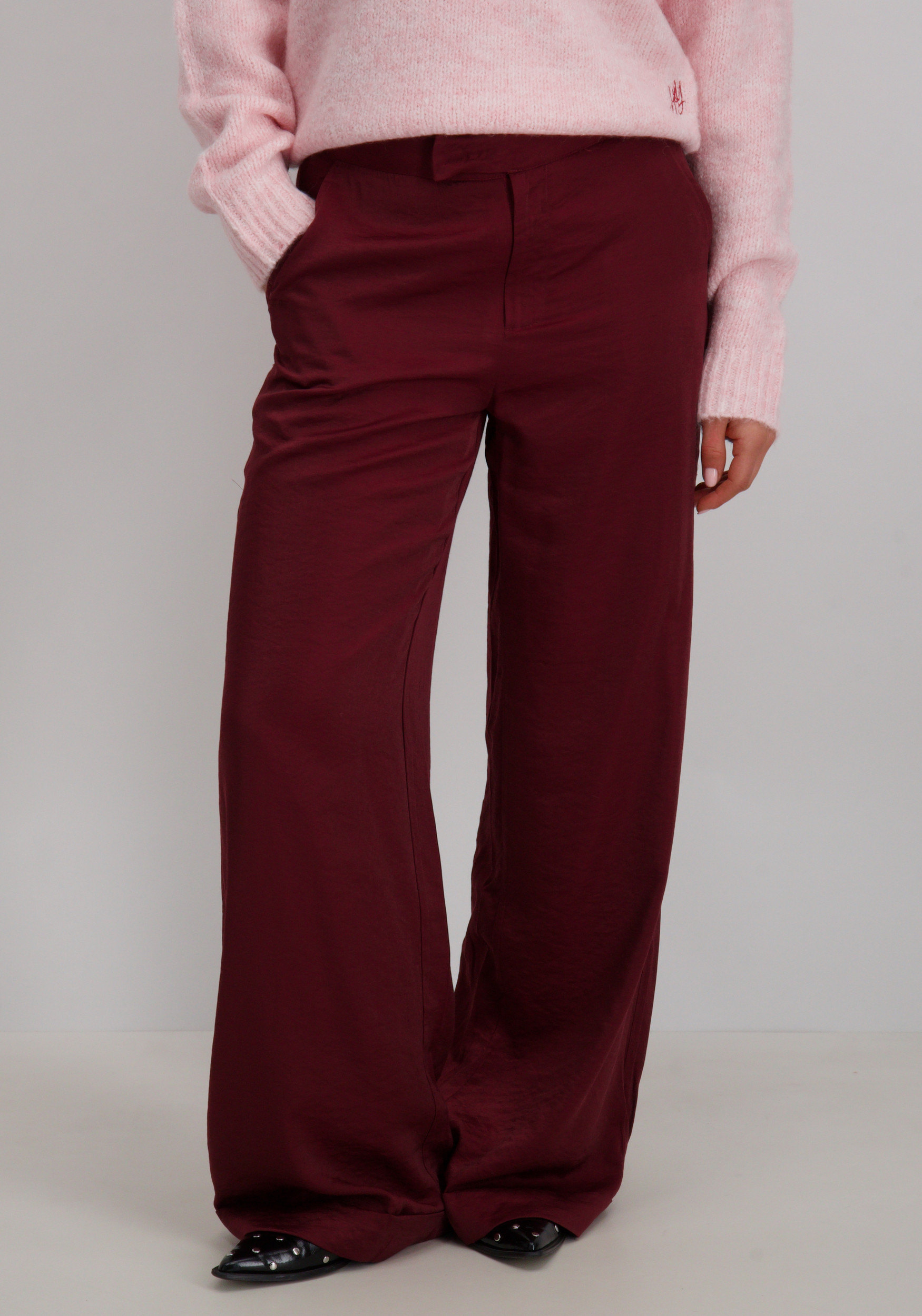 Lofty Manner Broek Svea QK32 Bordeaux