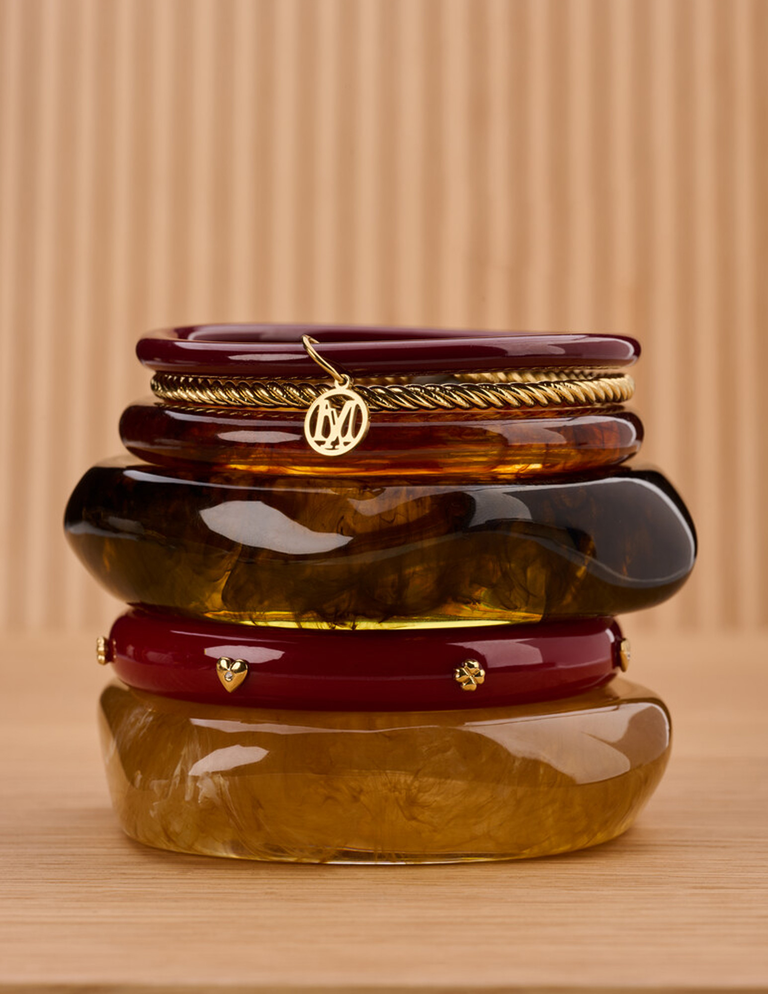 My Jewellery Bangle set resin MJ15221 Goud