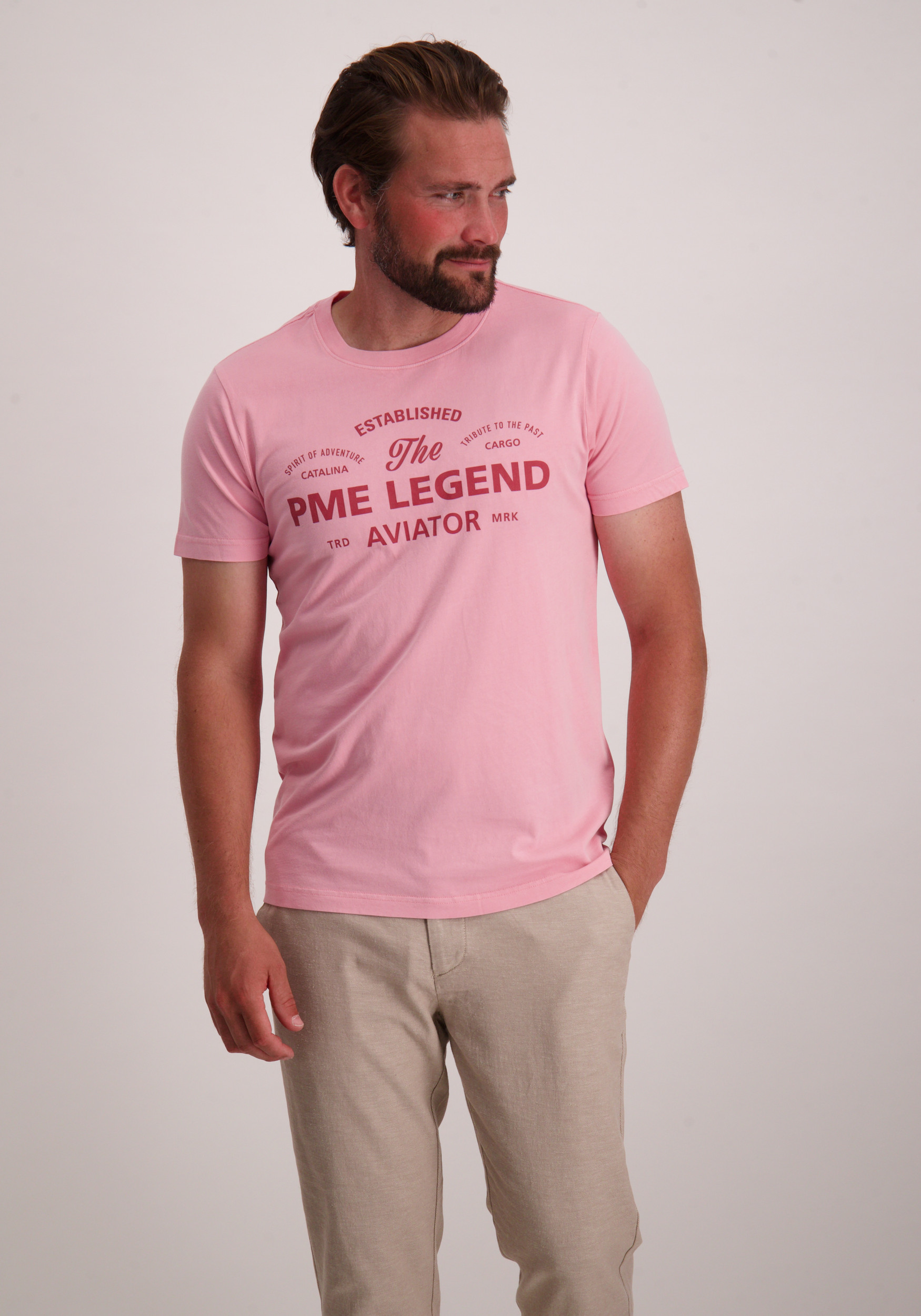 PME Legend T-shirt korte mouw PTSS2505574 Roze