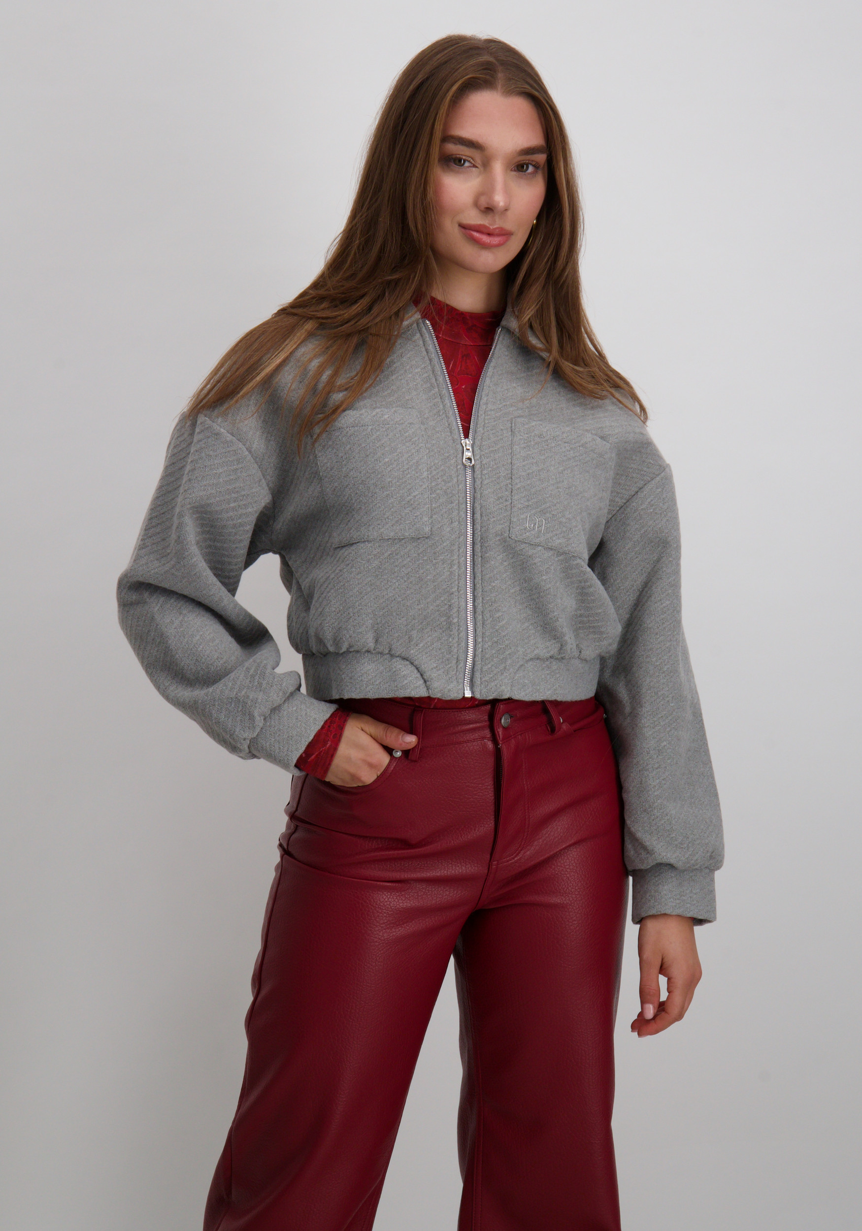 Lofty Manner Jacket Julia QI302 Grijs