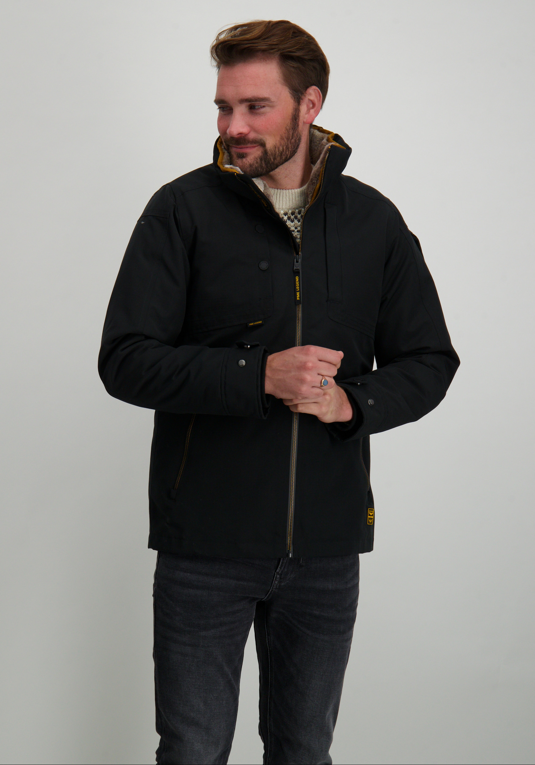 PME Legend Winterjas Snowpack PJA2409133 Zwart
