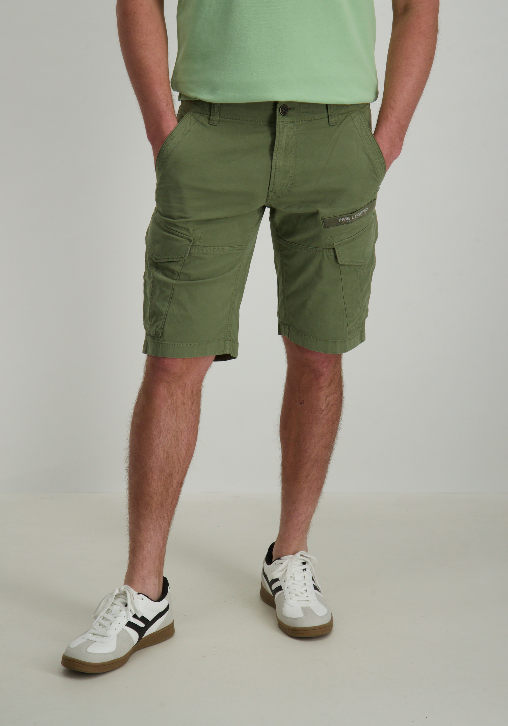 PME Legend Cargo short Nordrop PSH2504661 Midden groen