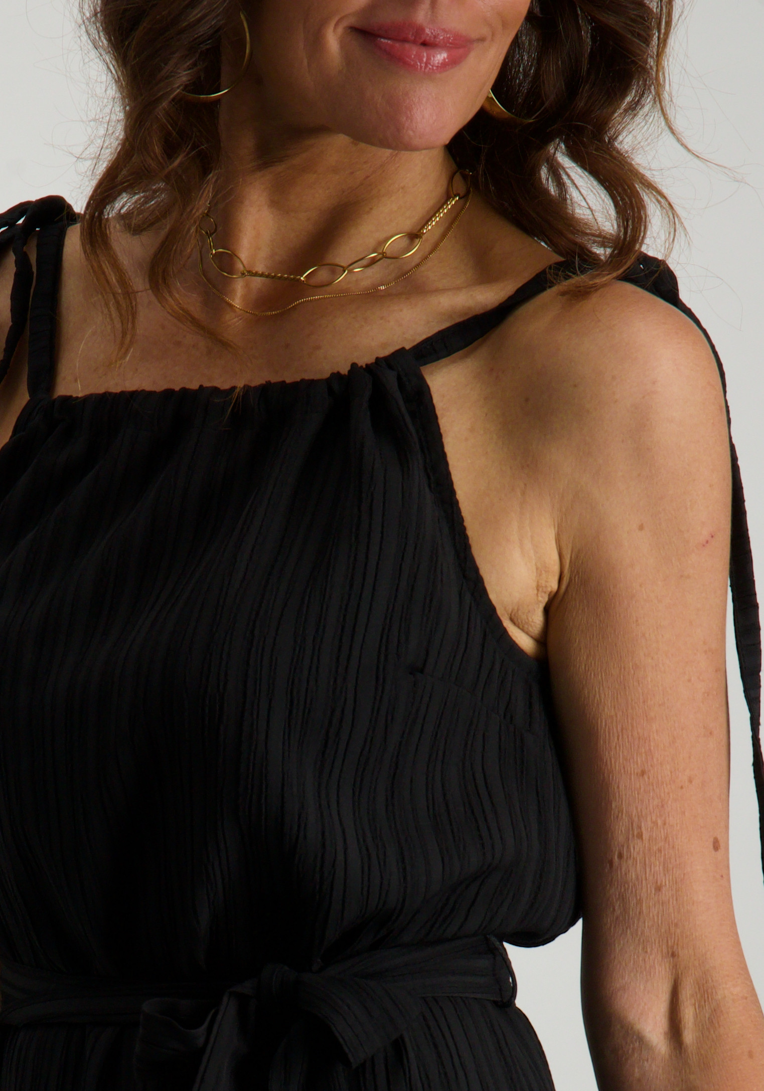 Tramontana Jurk Crinkled S01-16-502 Zwart