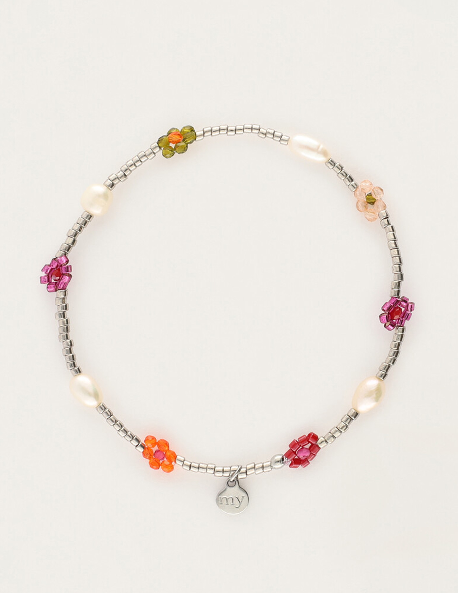 My Jewellery Sunrocks kralen armband MJ12212 Zilver