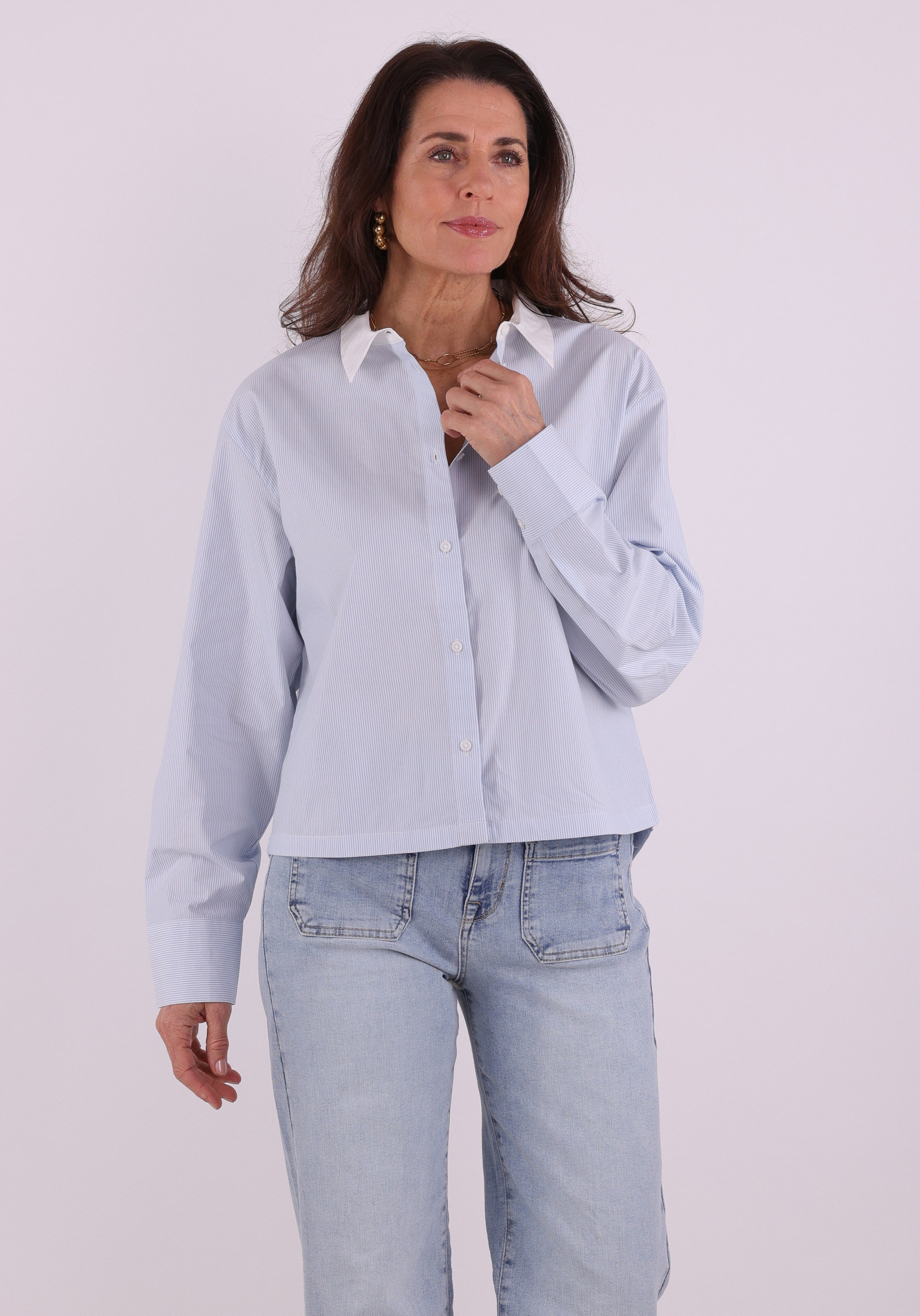 Ichi Blouse Keila 20125632 Blauw