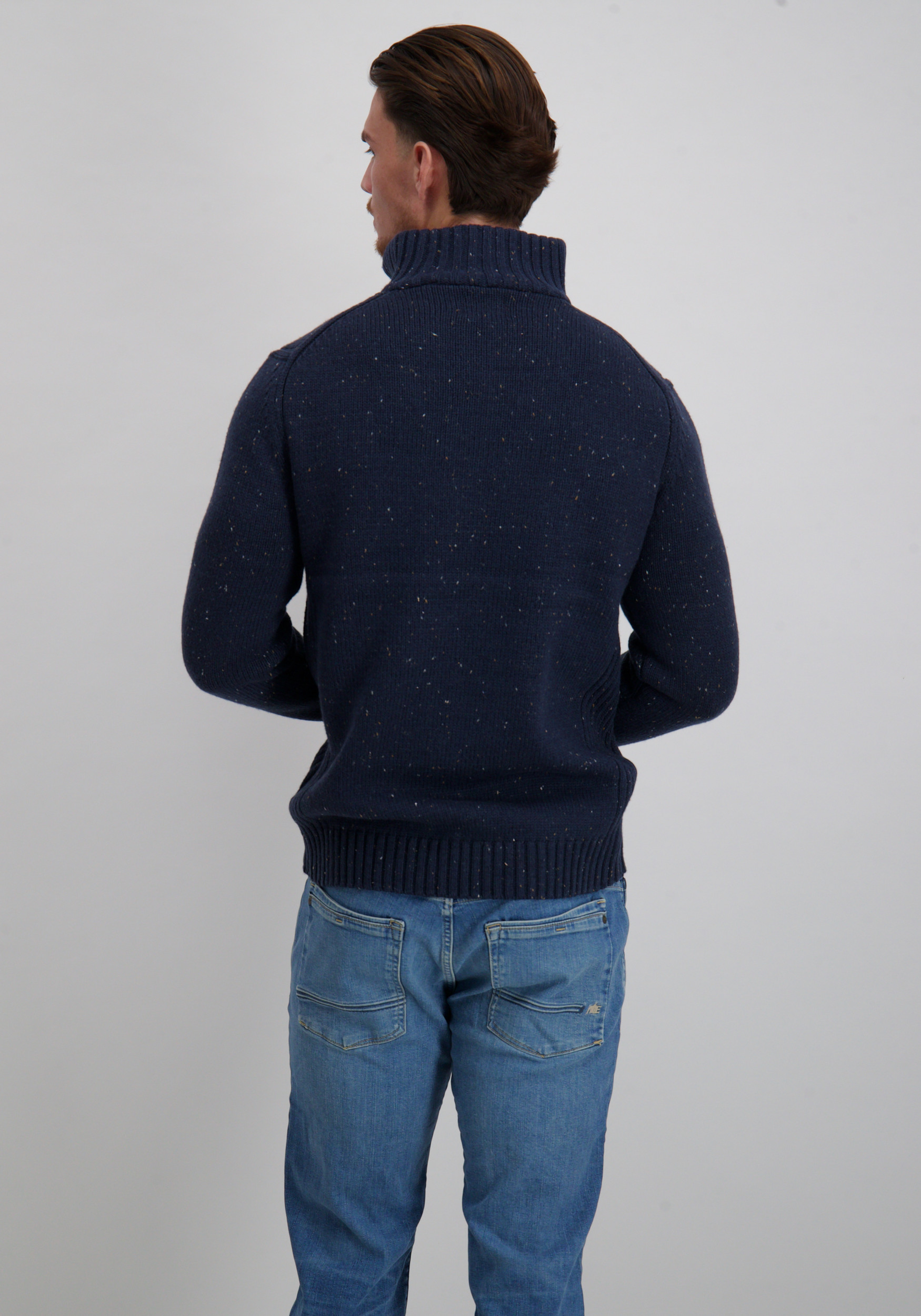 Petrol Trui M-3050-KWC258 Donker blauw