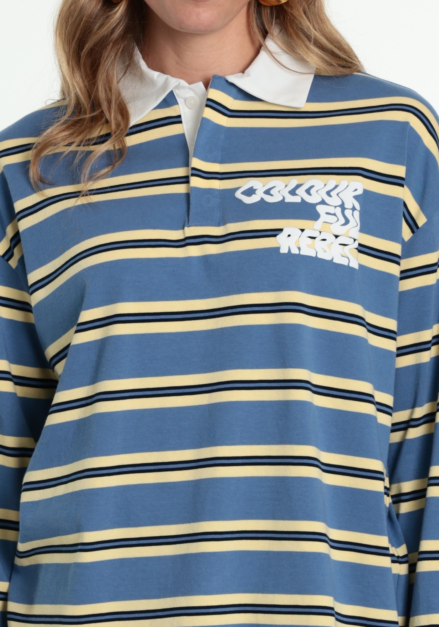 Colourful Rebel Polo shirt Skyler WP318066 Licht blauw