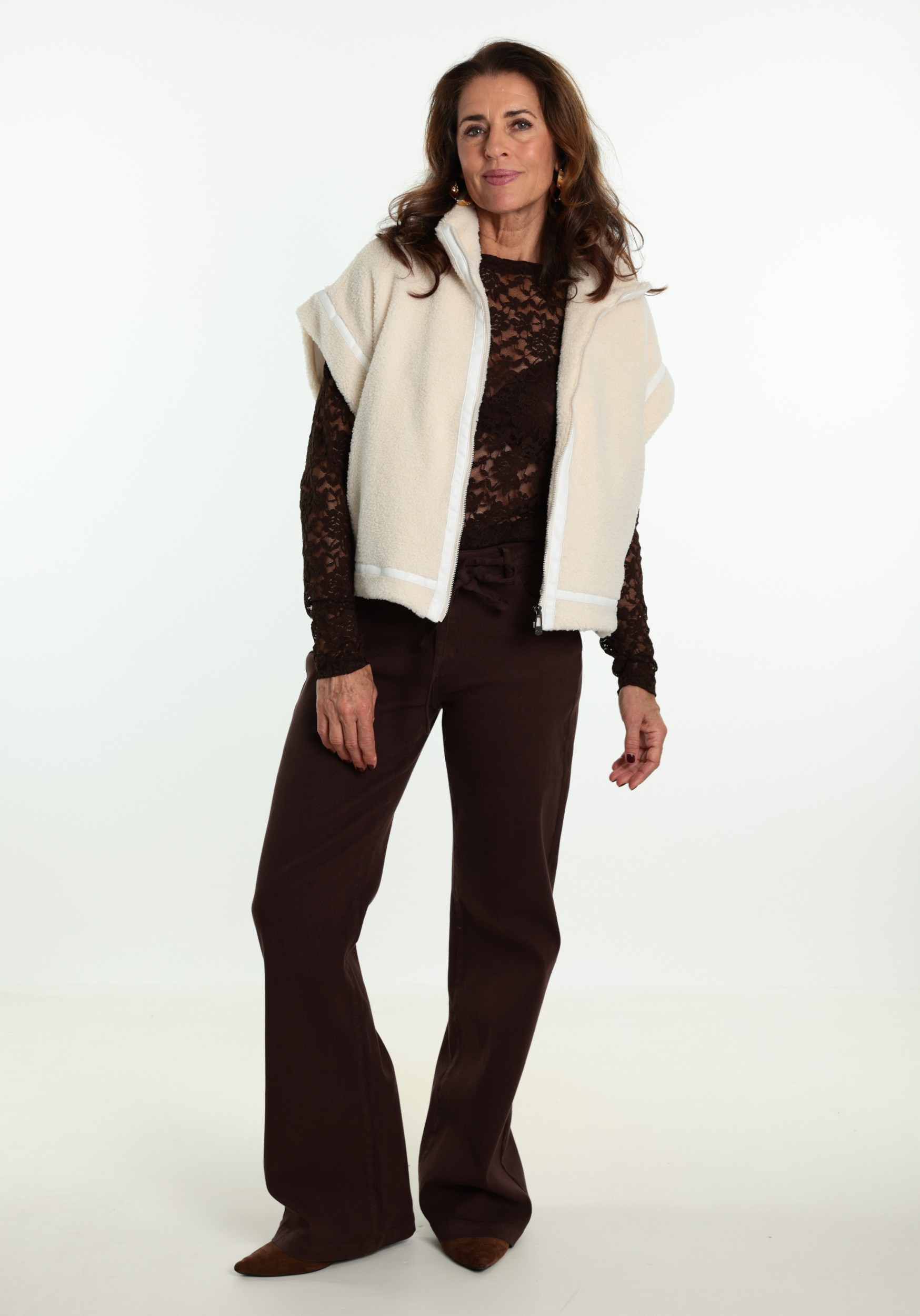 Geisha Top Lace 62581-14 Donker bruin