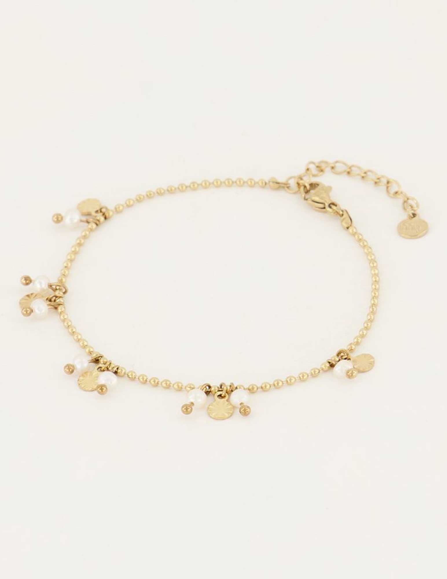 My Jewellery Armband Shapes met parels MJ05865 Goud