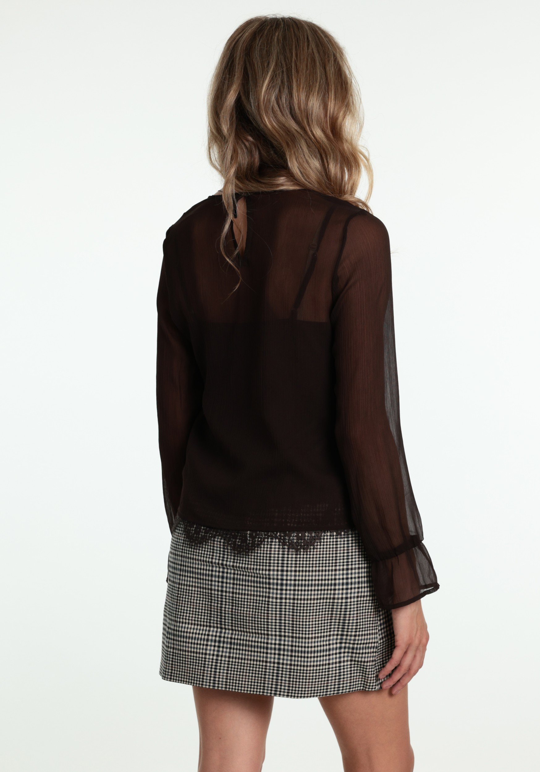 VERO MODA Blouse Lalie 10352679 Donker bruin