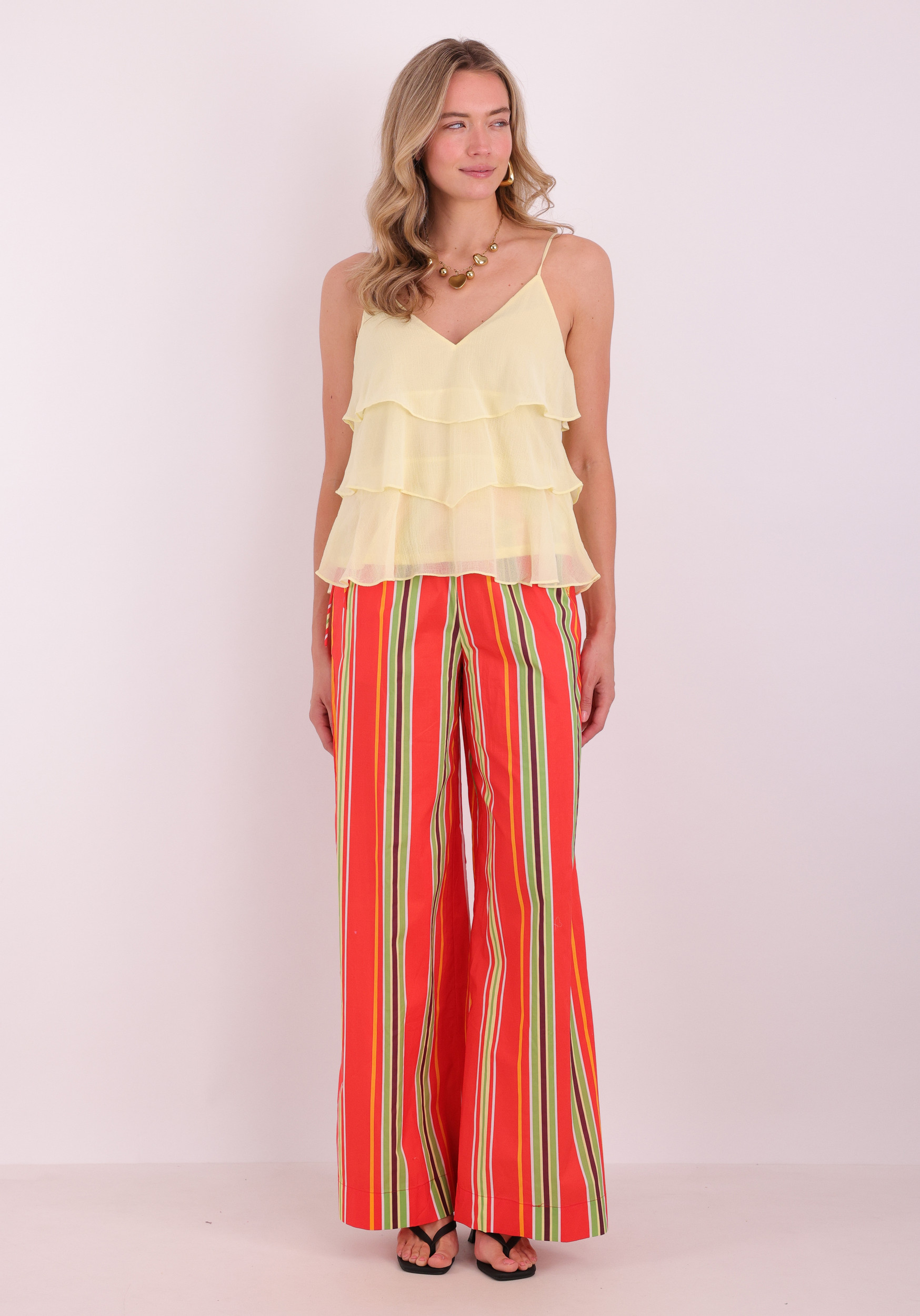 ONLY Top Linn 15351364 Licht geel