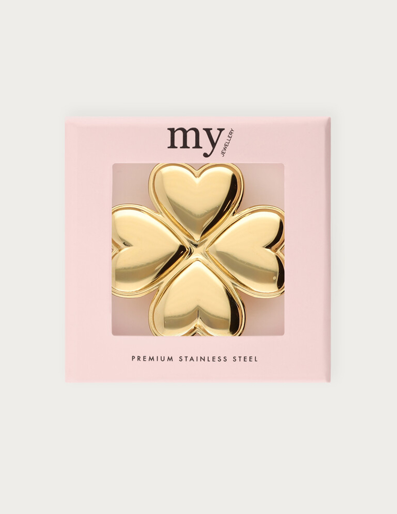 My Jewellery Sunrocks statement ring klaver MJ12601 Goud