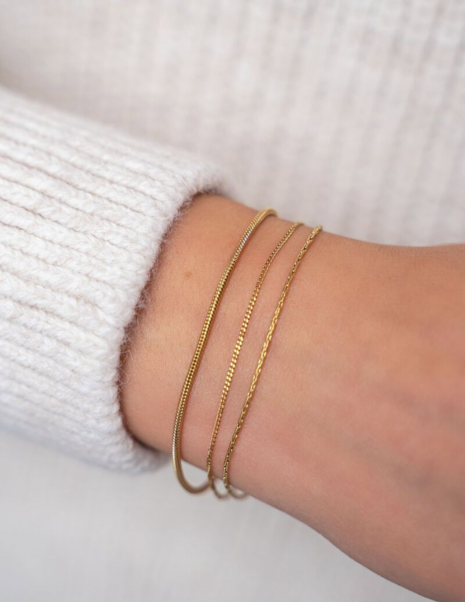 My Jewellery Armband 3 lagen MJ07699 Zilver