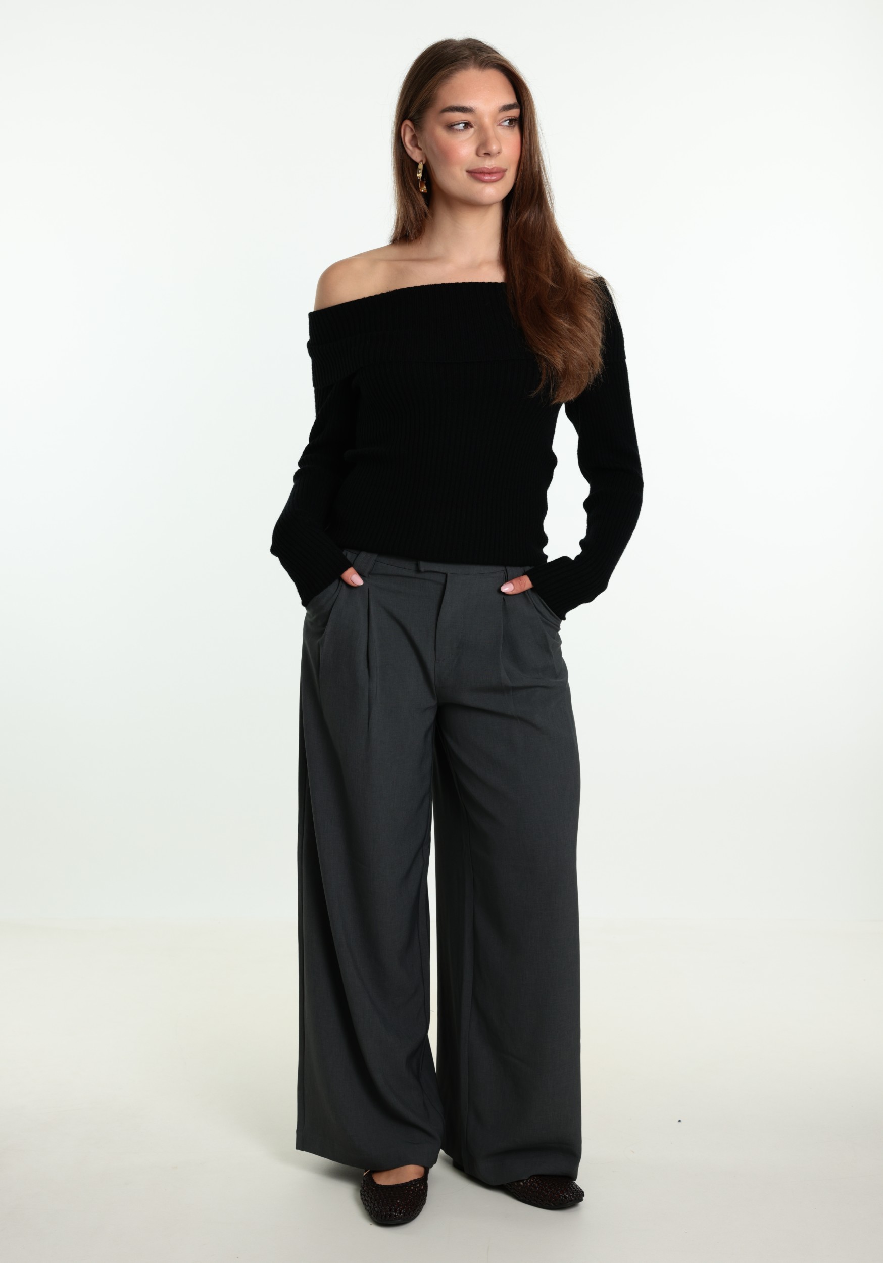 ONLY Broek Svea 15331532 Donker Grijs