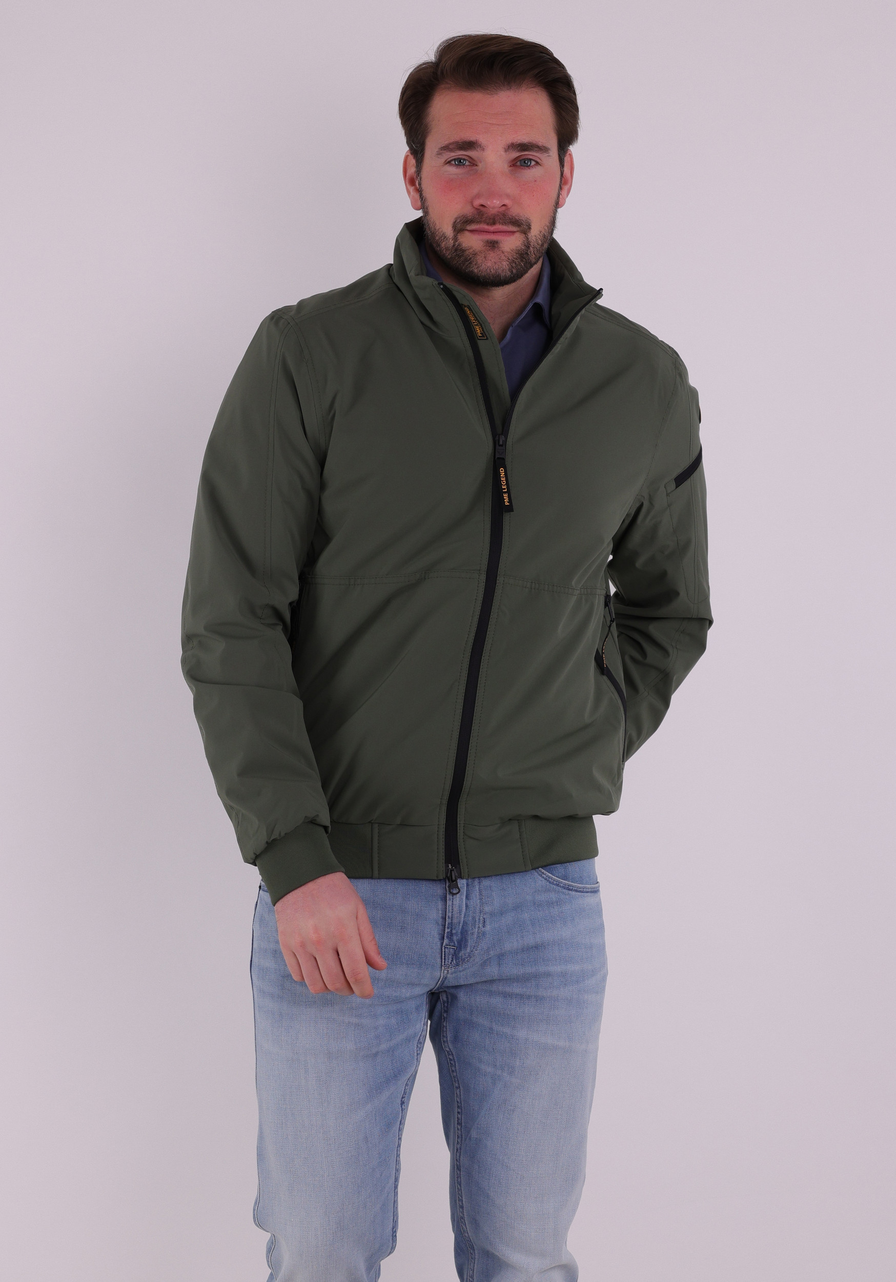 PME Legend Jas flight jacket PJA2602110 Groen