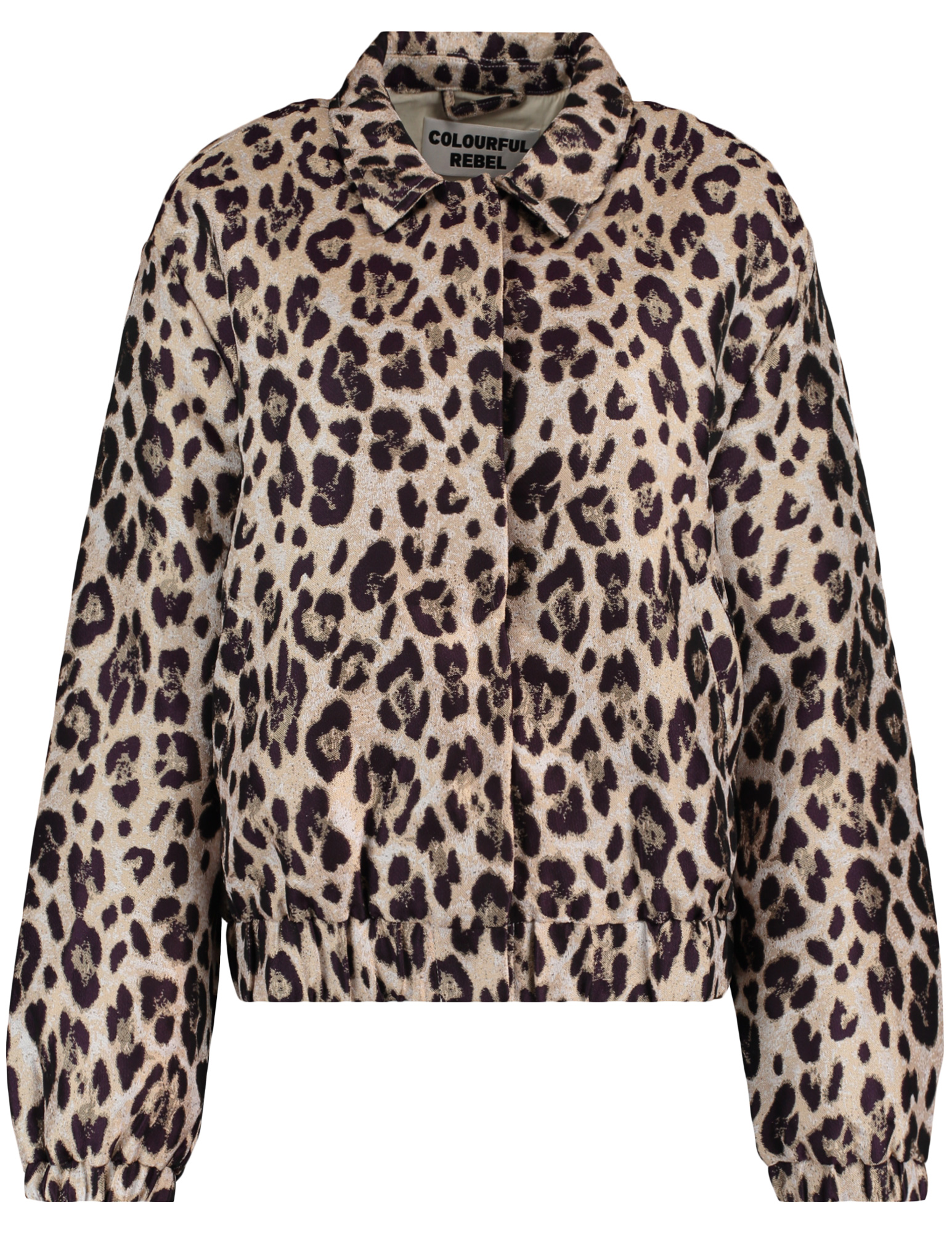Colourful Rebel Bomberjack Bente leopard WJ117131 Beige