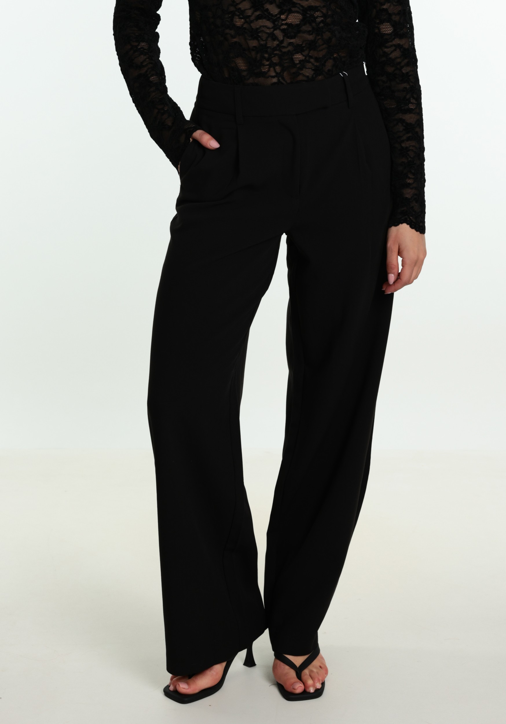 ONLY Broek Linda Raven 15371114 Zwart