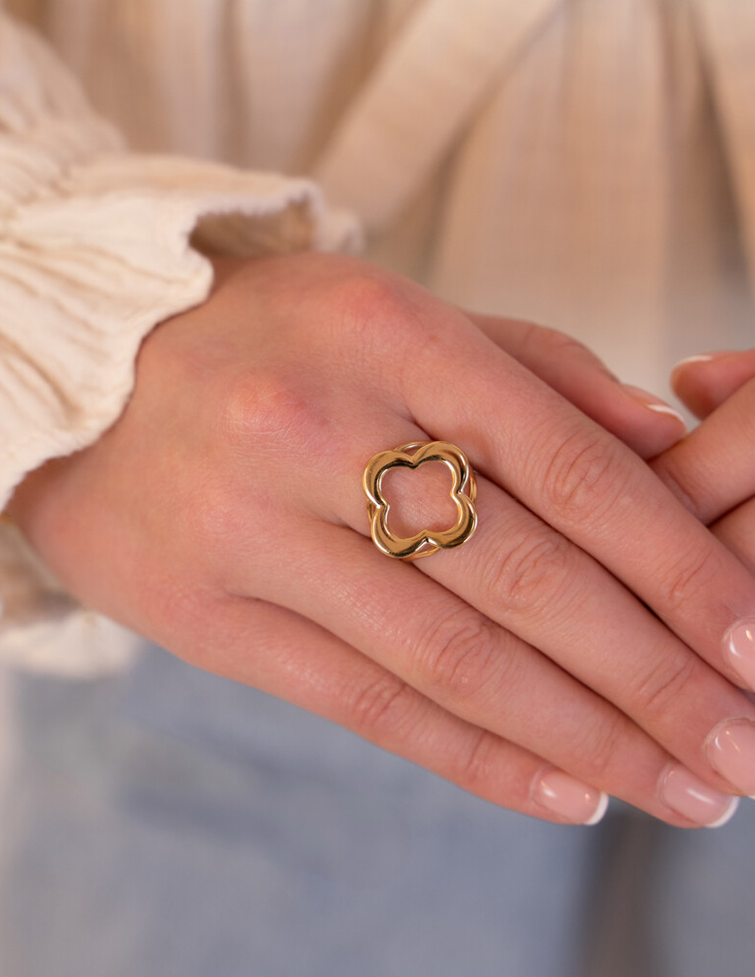 My Jewellery Statement ring klaver MJ12552 Goud