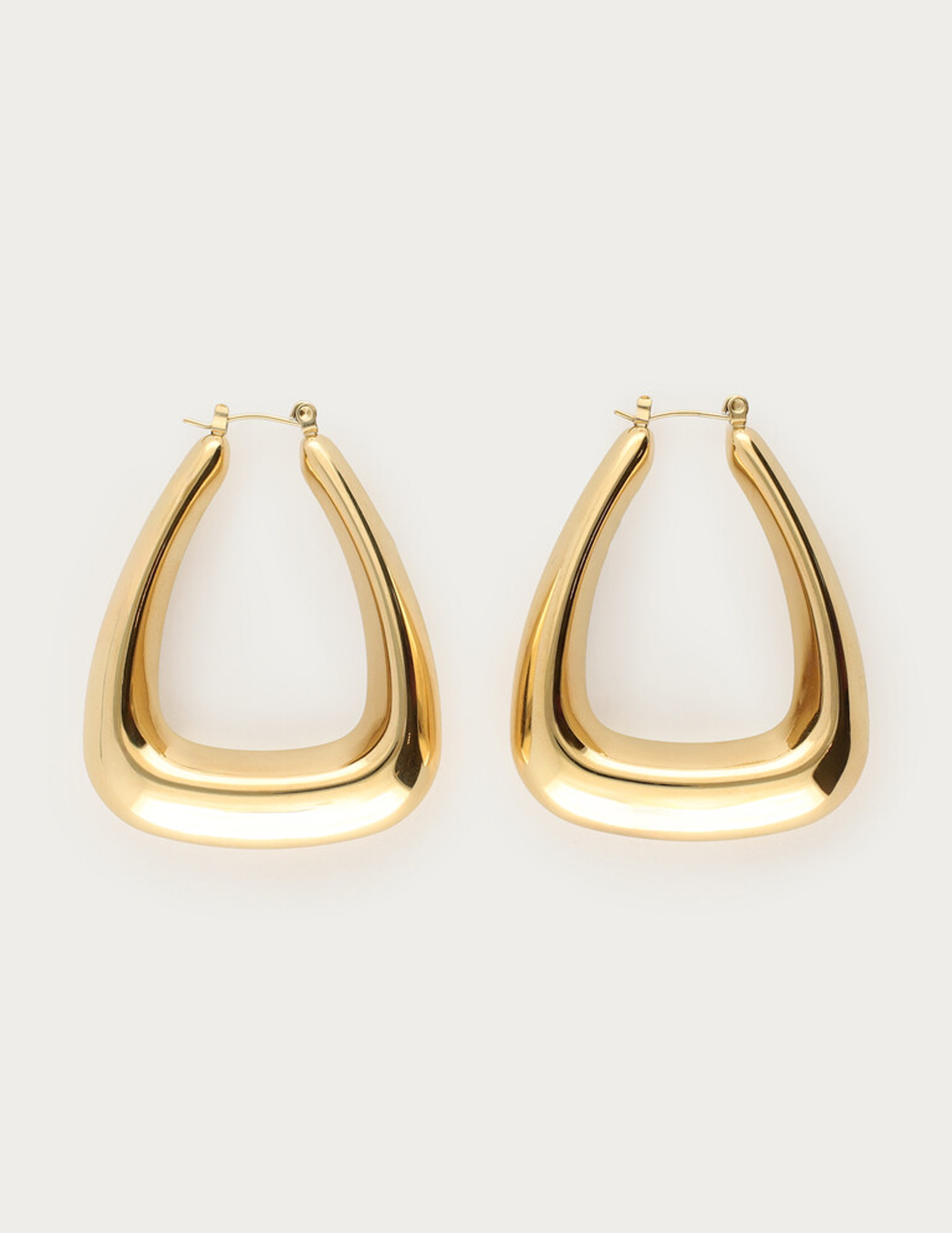 My Jewellery Bold oorbellen triangel groot MJ14171 Goud