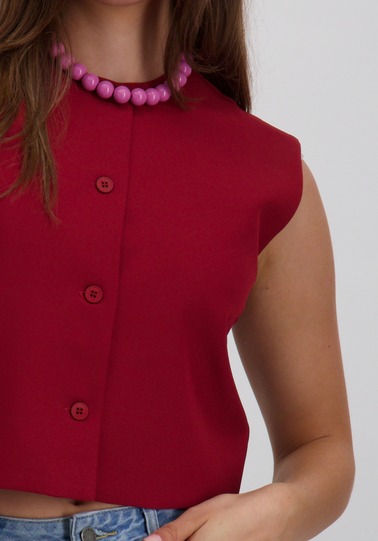 Refined Department Gilet Jole R2509650766 Bordeaux