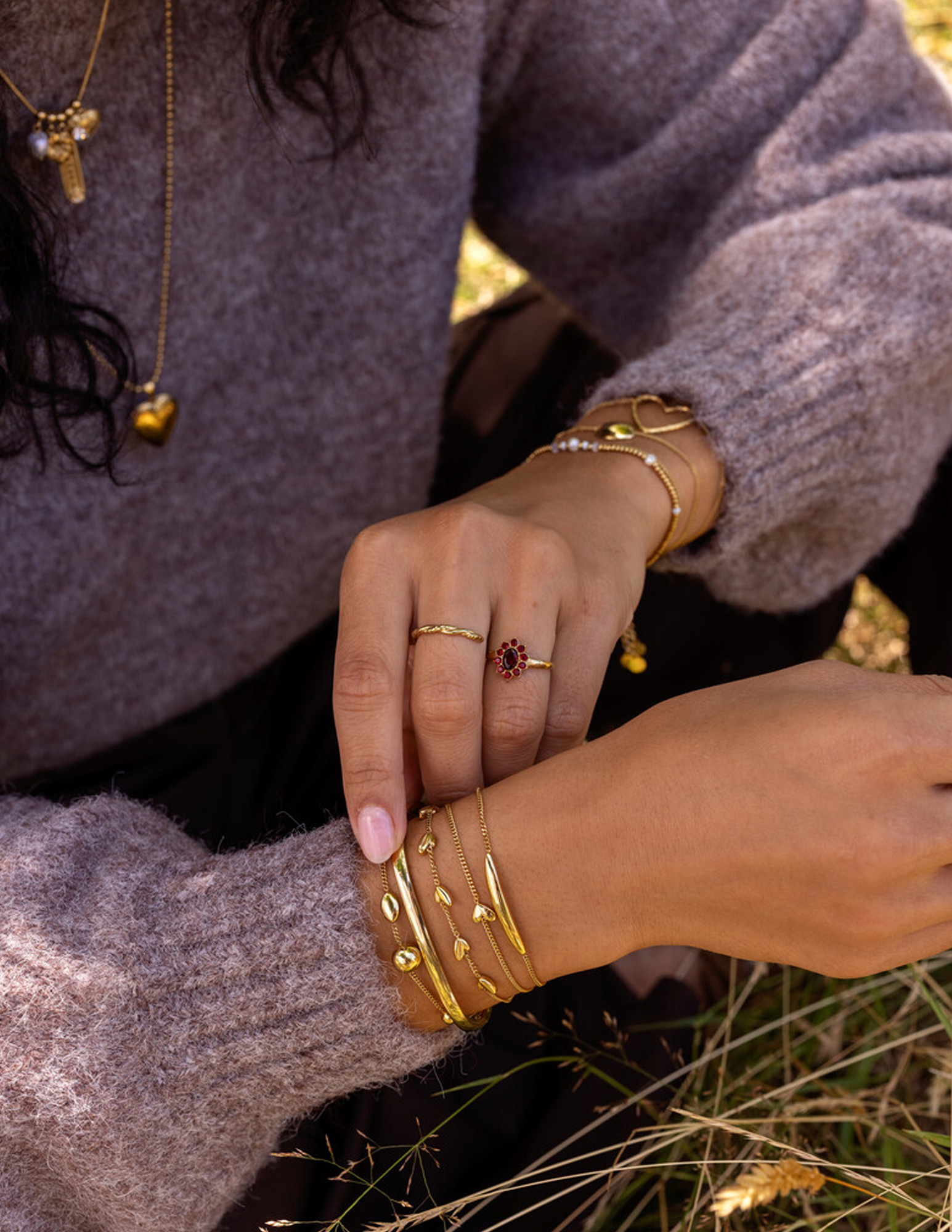 My Jewellery Mystic armband met bollen MJ14244 Goud