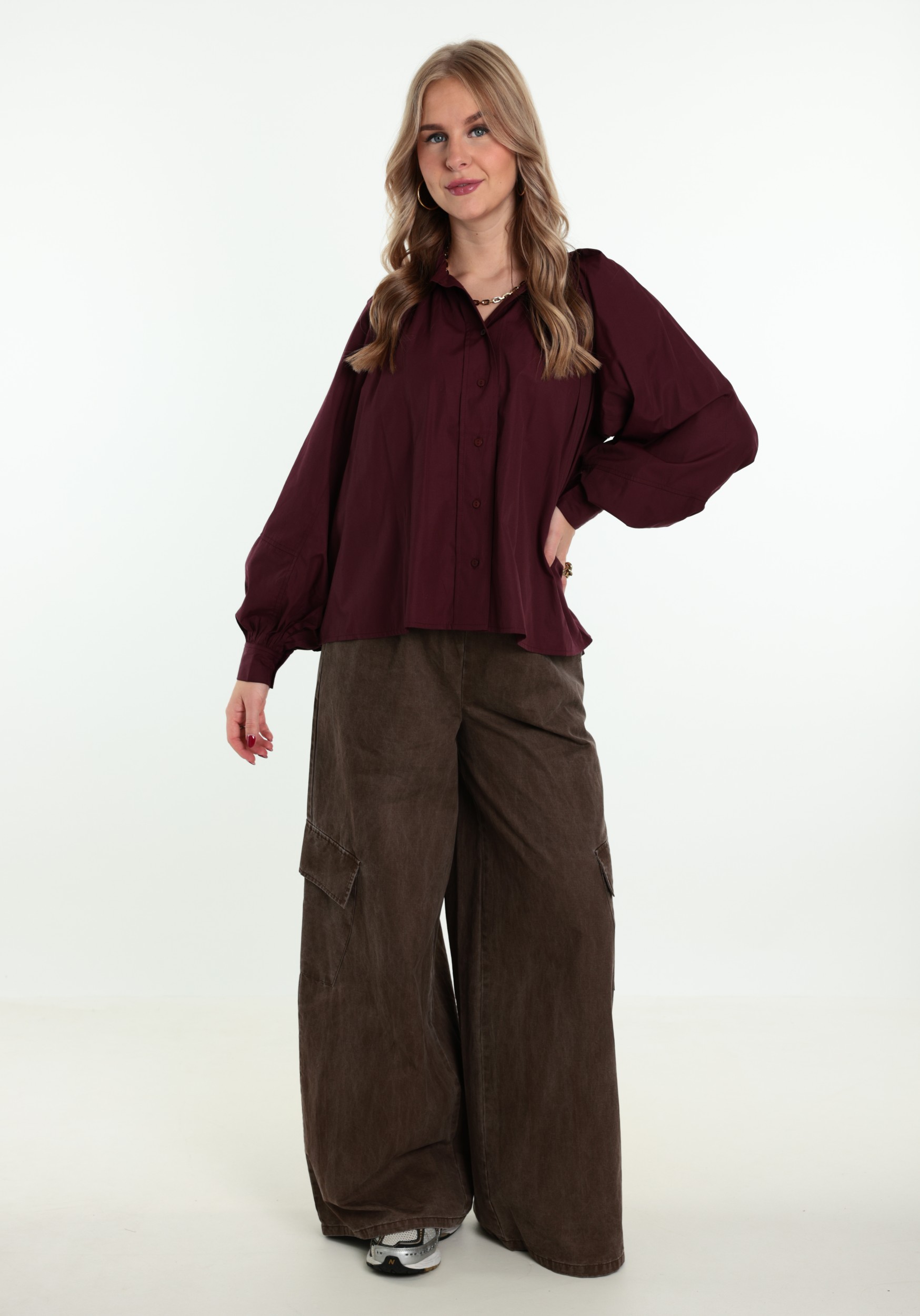 ONLY Blouse River 15370568 Donker Paars