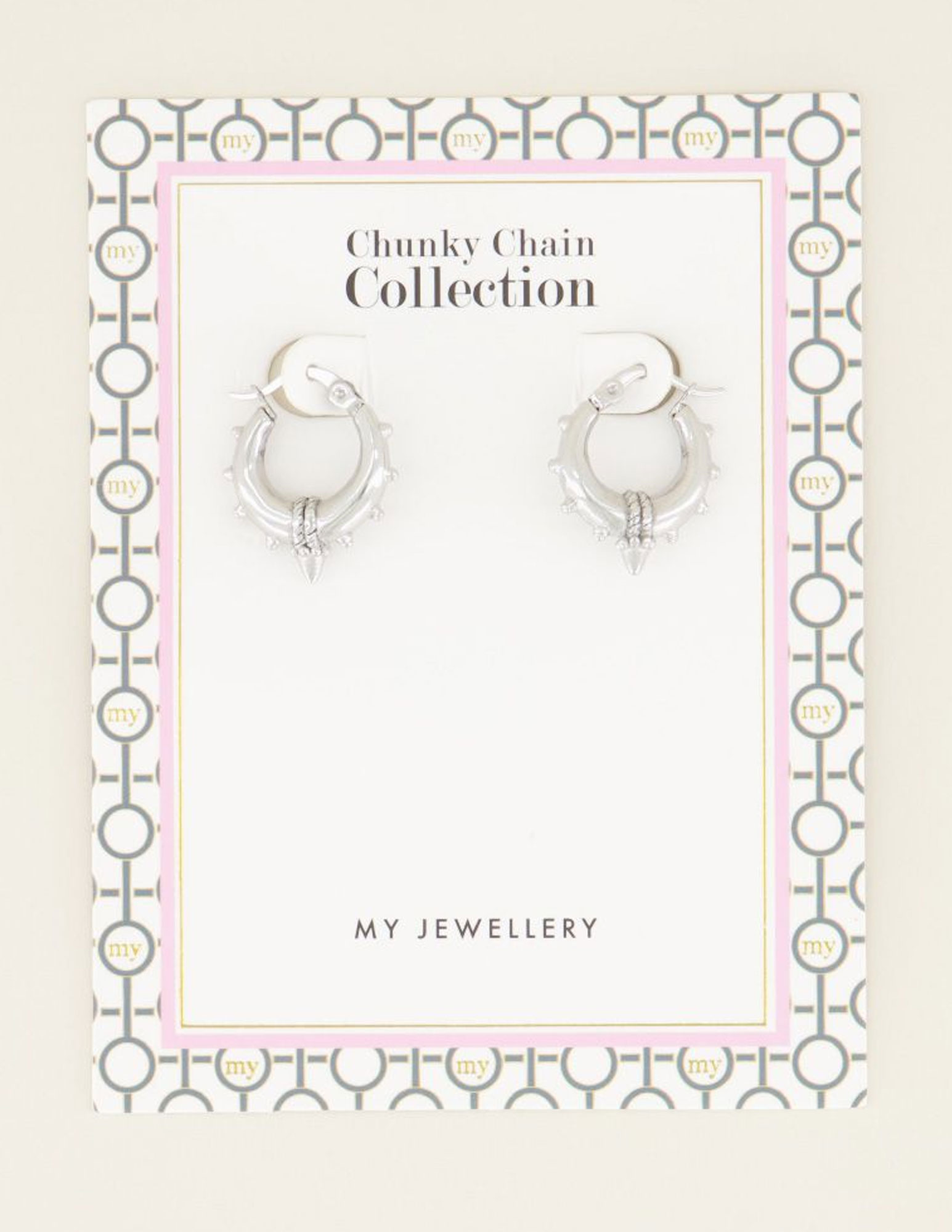 My Jewellery Chunky oorbellen MJ03696 Zilver