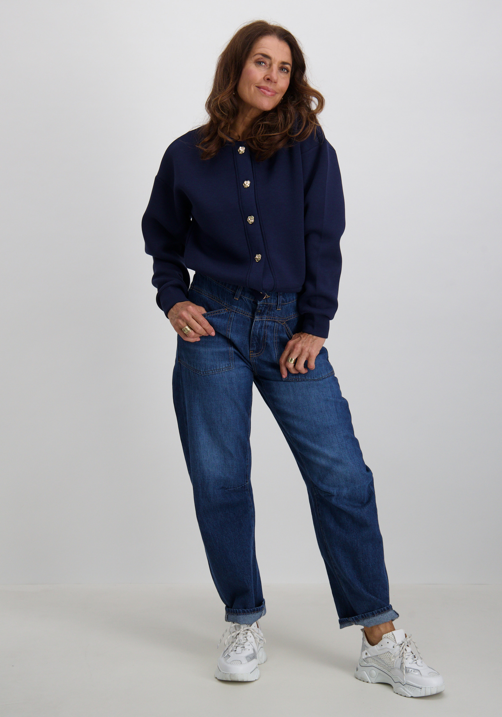 Cup of Joe Ballon jeans Selena Donker blauw