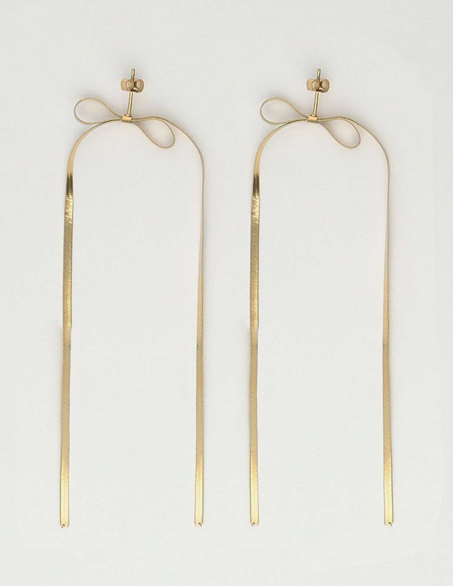 My Jewellery Statement oorbellen met strikje MJ10336 Goud