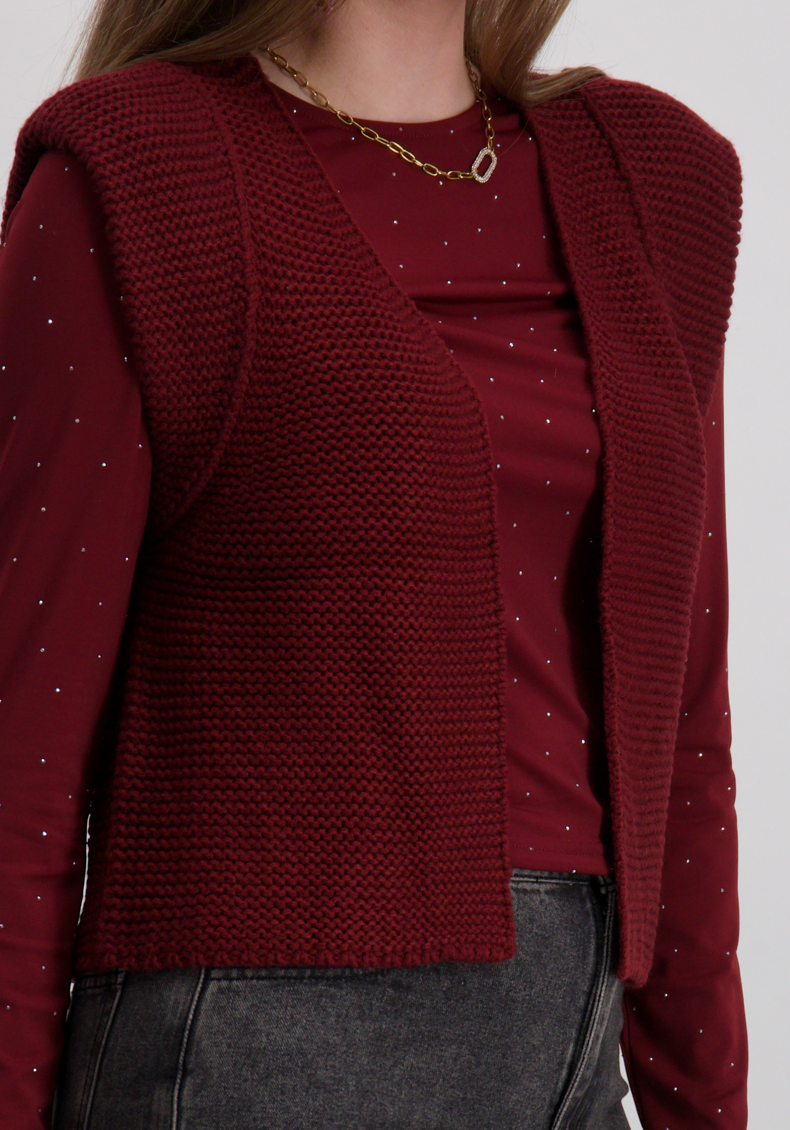 Only Gilet Loui 15307880 Bordeaux