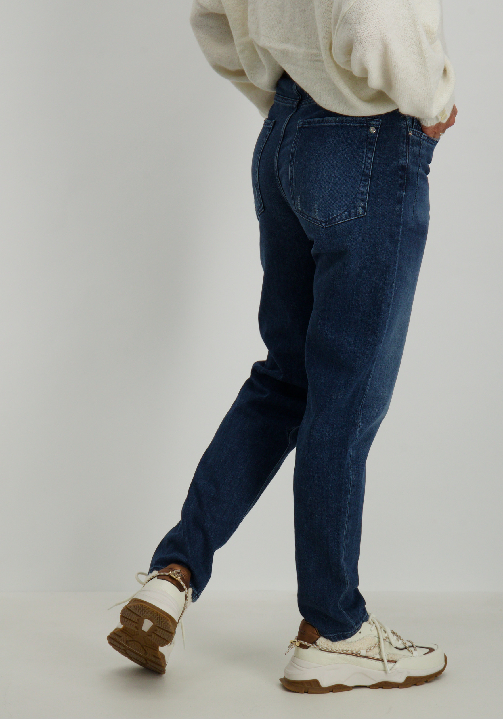 Cup of Joe Boyfriend jeans Victoria Donker blauw