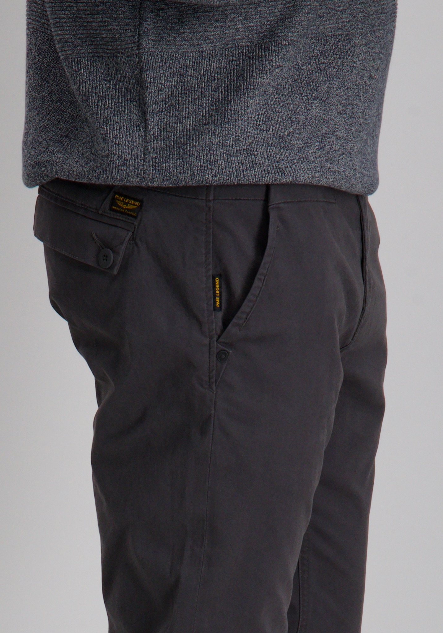PME Legend Chino American classic PTR935-9117 Donker Grijs