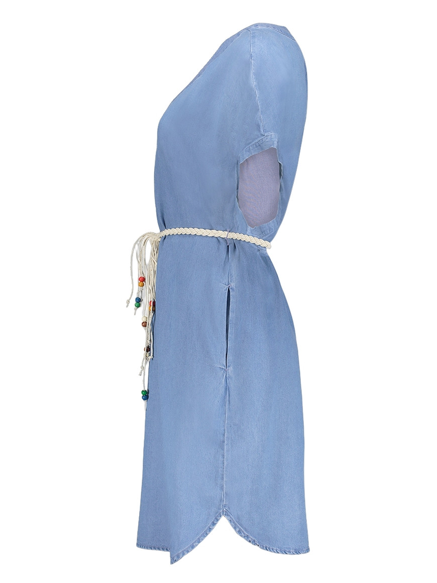 Geisha Jurk denim 67301-10 Blauw
