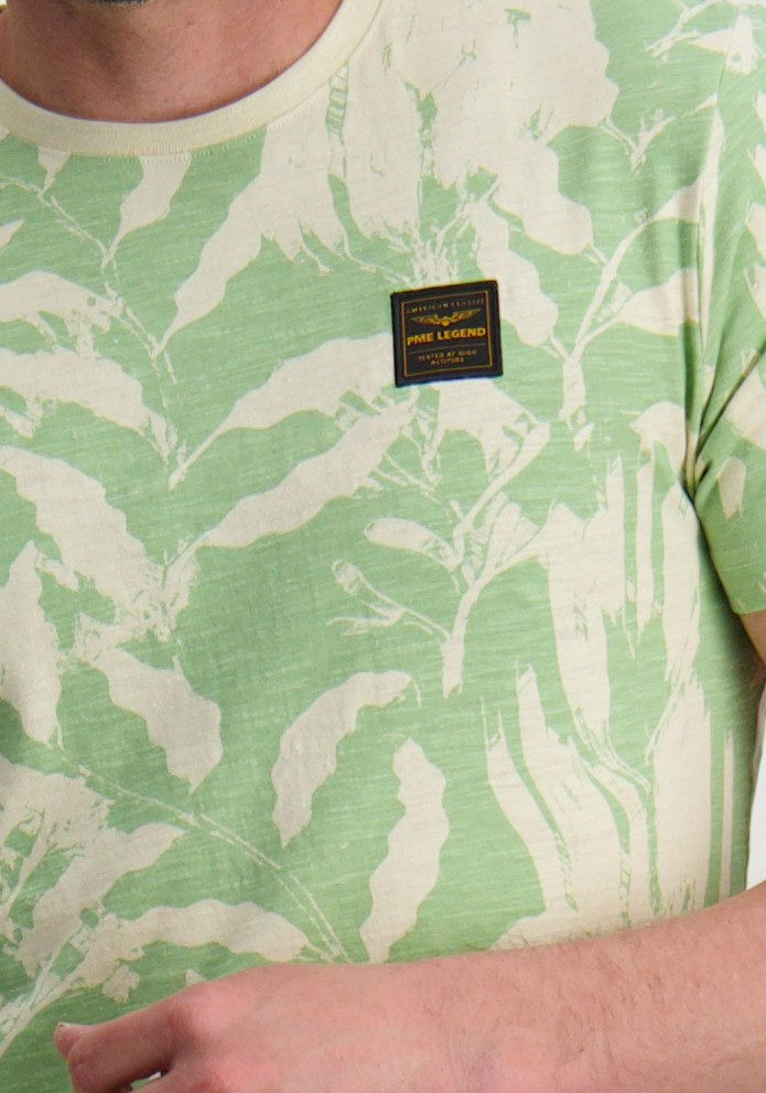 PME Legend T-shirt all-over print PTSS2504588 Groen