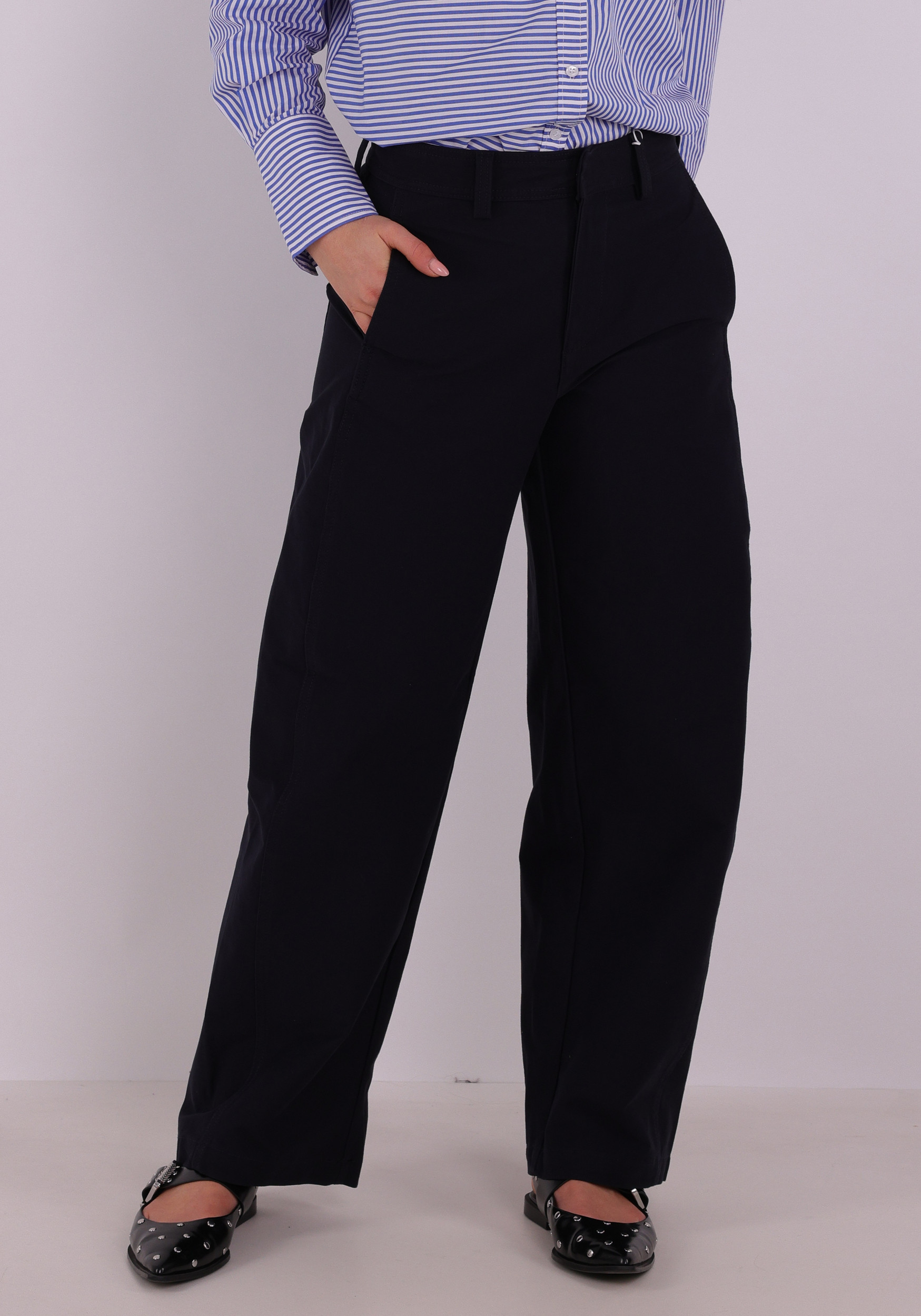 Only Barrel broek Clair 15371522 Donker blauw