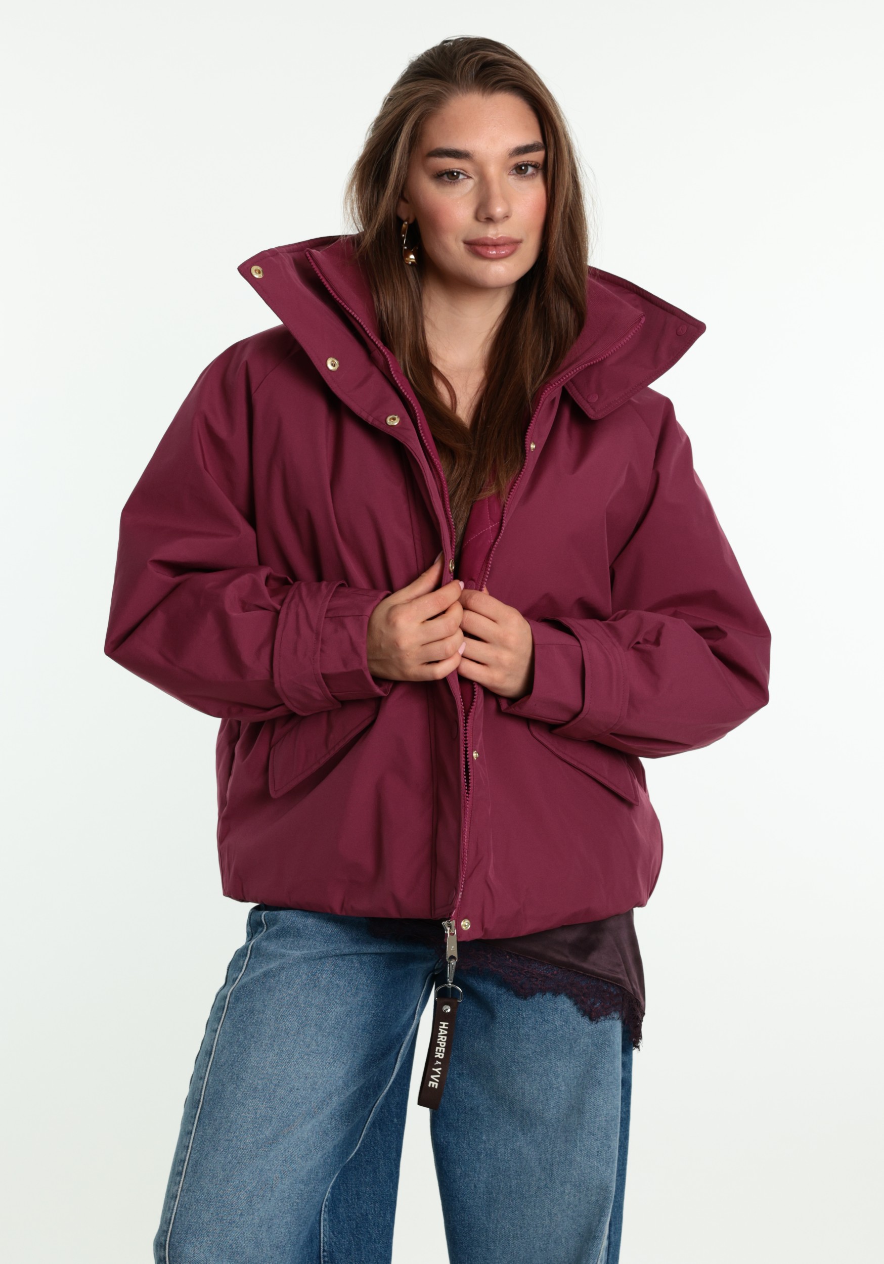 Harper & Yve Winterjas Blaze AW6N229 Donker rose
