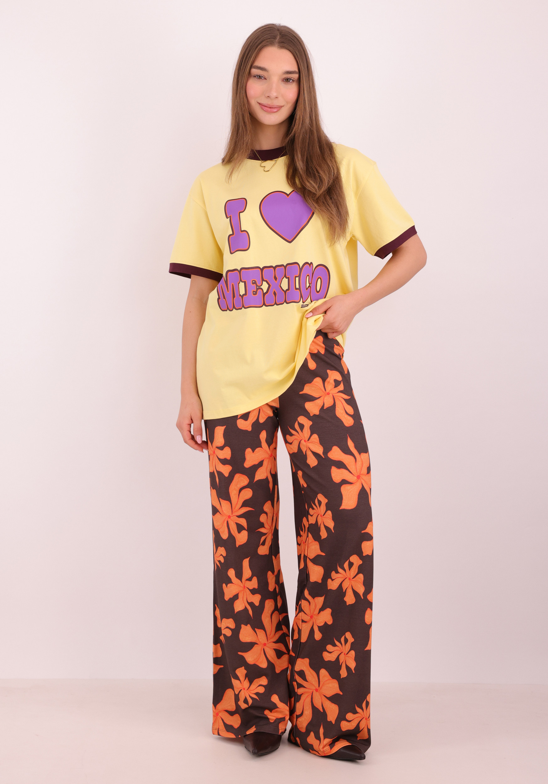 Harper & Yve T-shirt Mexico SS6Y306 Licht geel