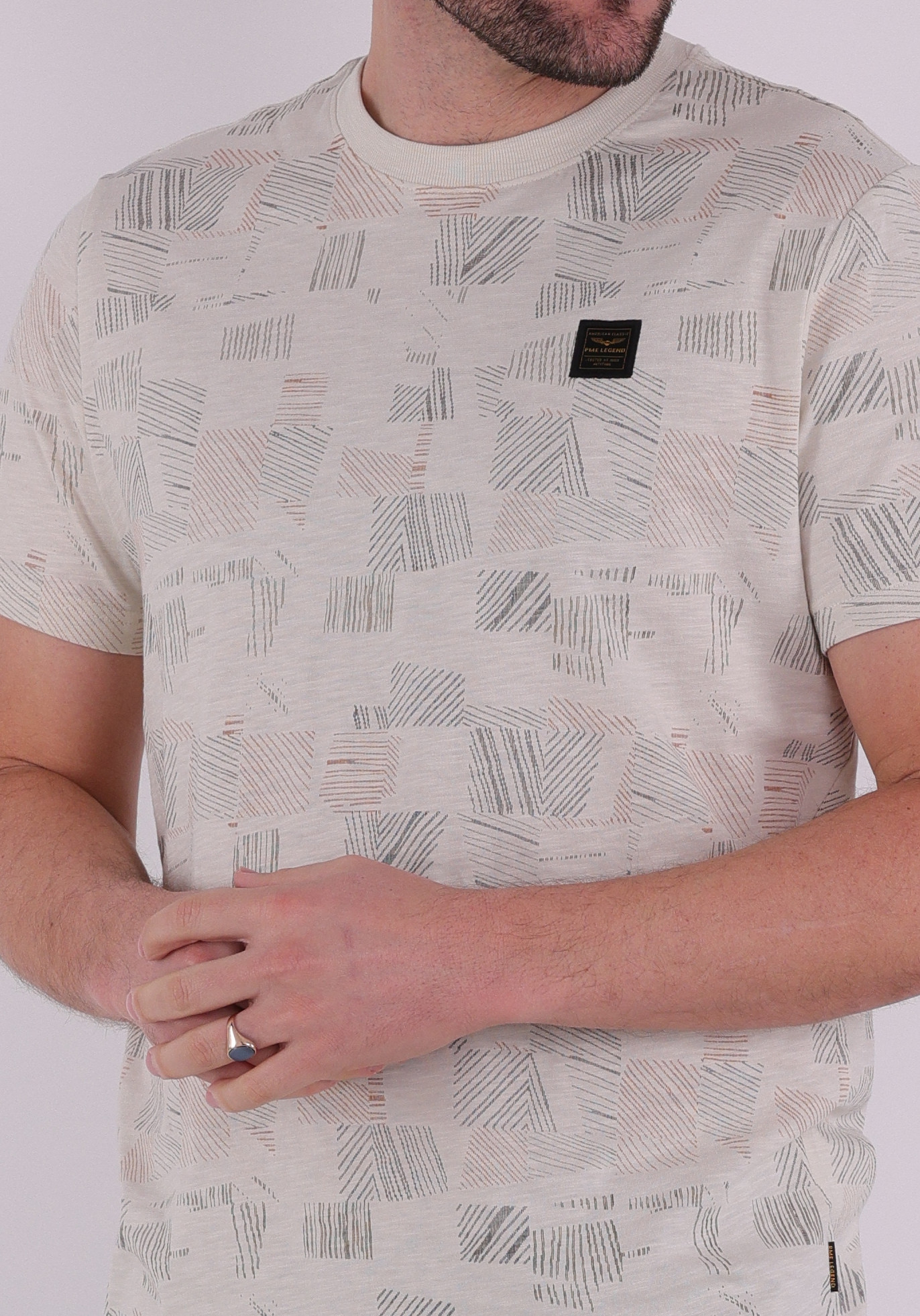 PME Legend T-shirt r-neck PTSS2602561 Ecru