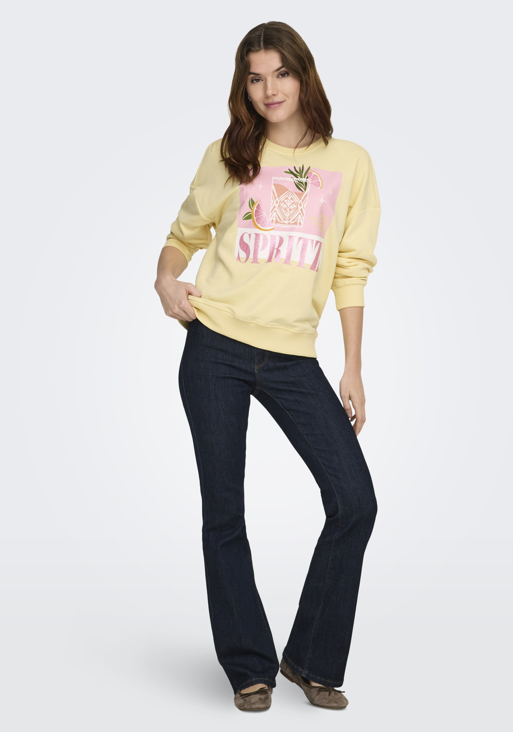 Only Sweater Kita 15373945 Licht geel