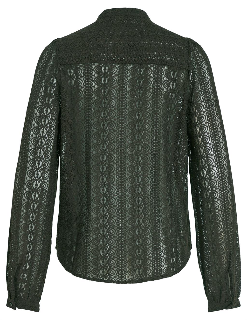 Vila Blouse Chikka 14082977 Donker groen