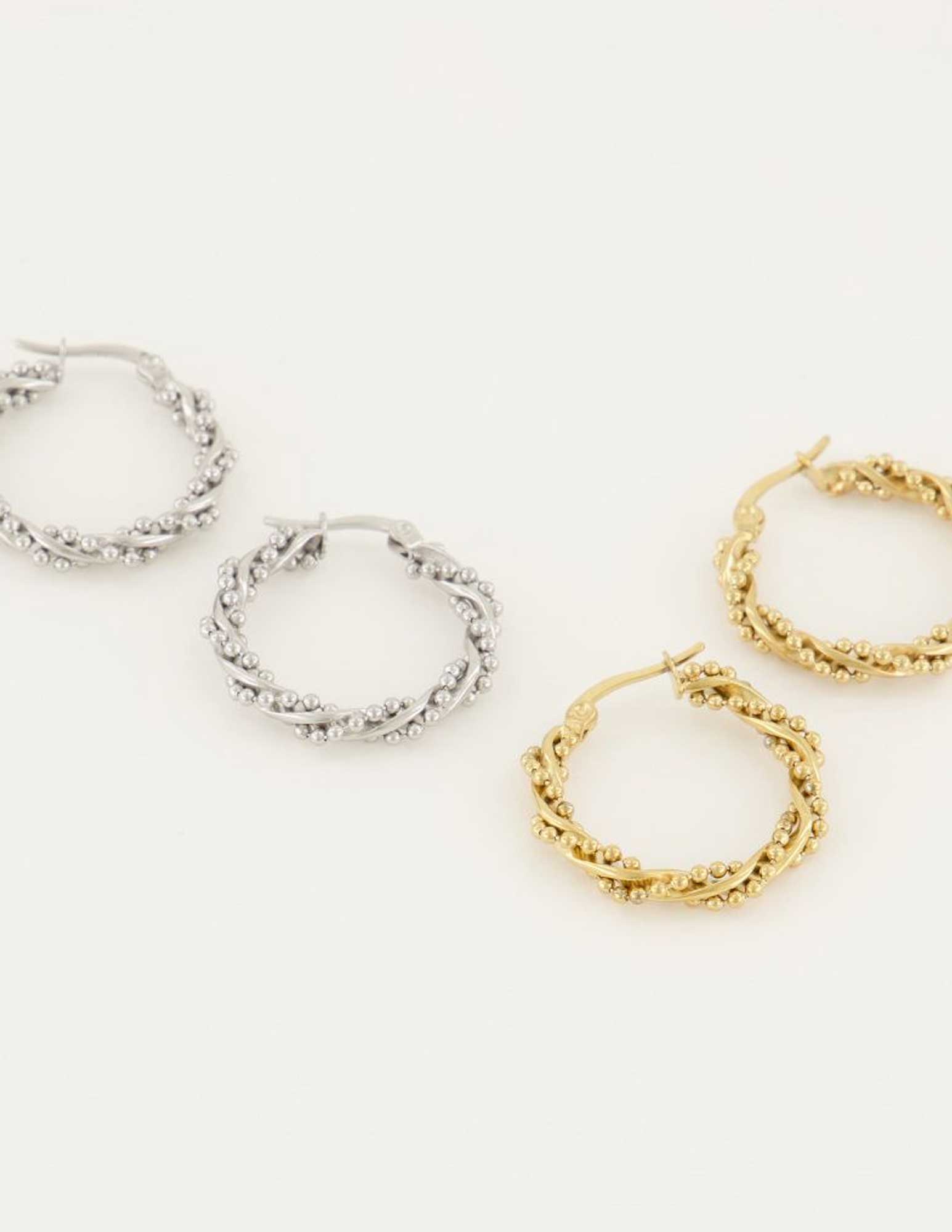 My Jewellery Oorringen met bolletjes MJ05231 Goud