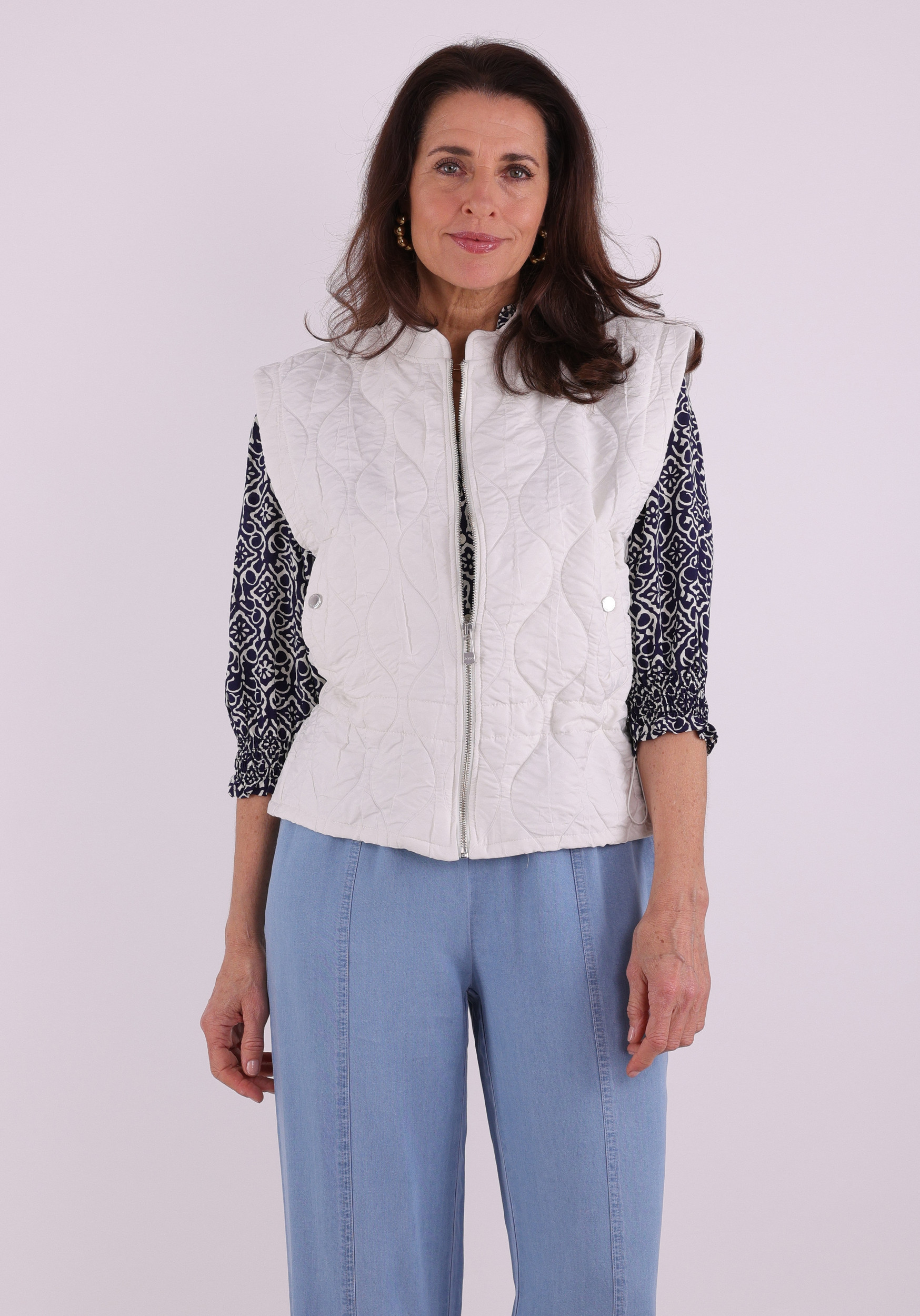 Zoso Gilet  261Miranda Wolwit-ecru