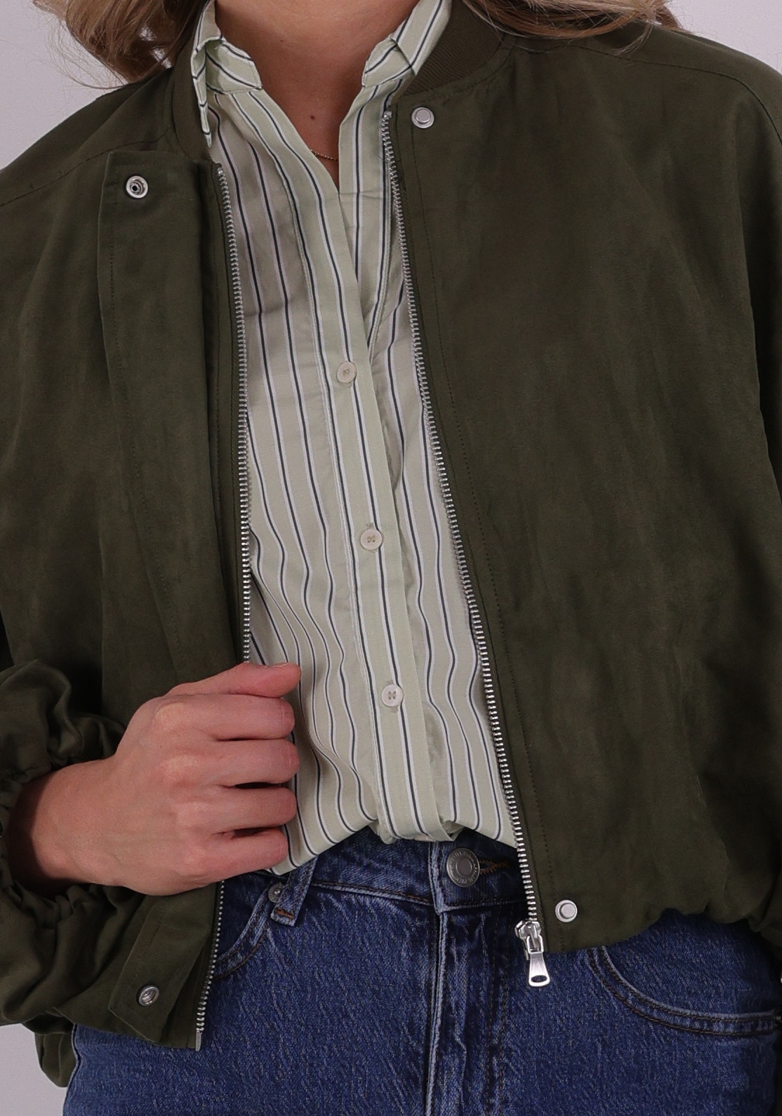 Vero moda Bomberjacket Kathy 10346529 Olijf Groen