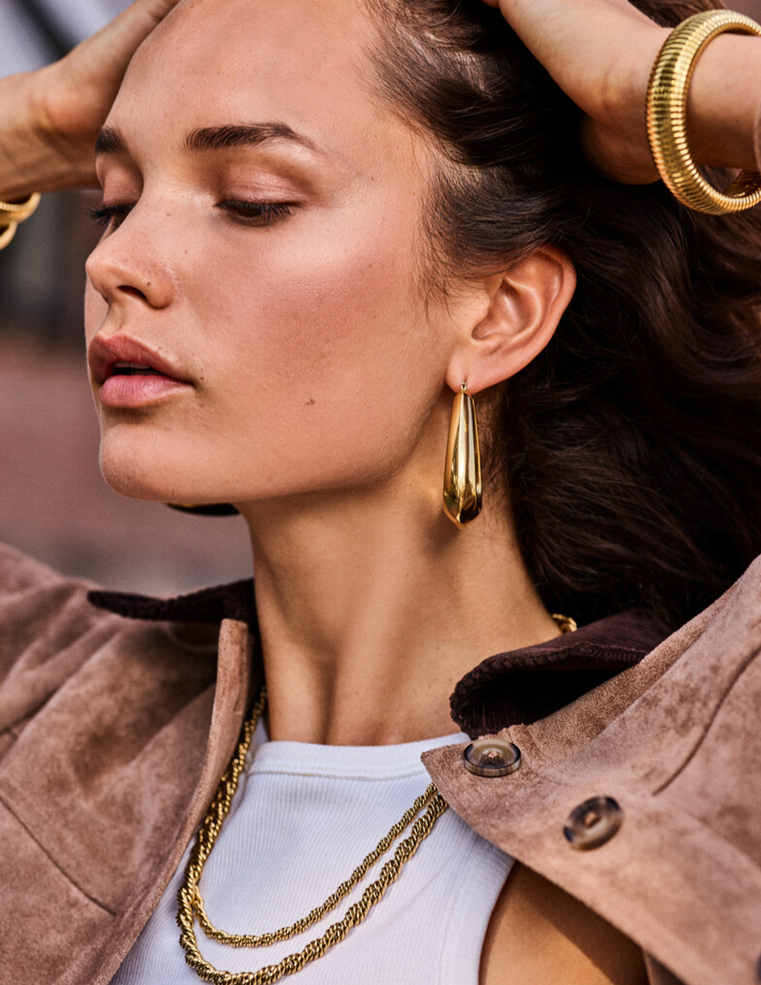 My Jewellery Bold ketting gedraaid groot MJ14160 Goud